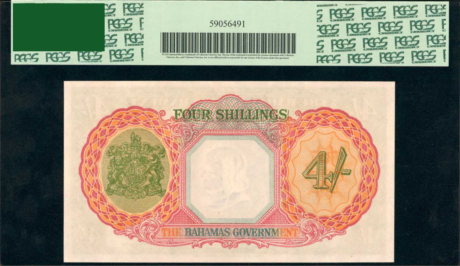 image for: Bahamas  4 shillings(B108a)