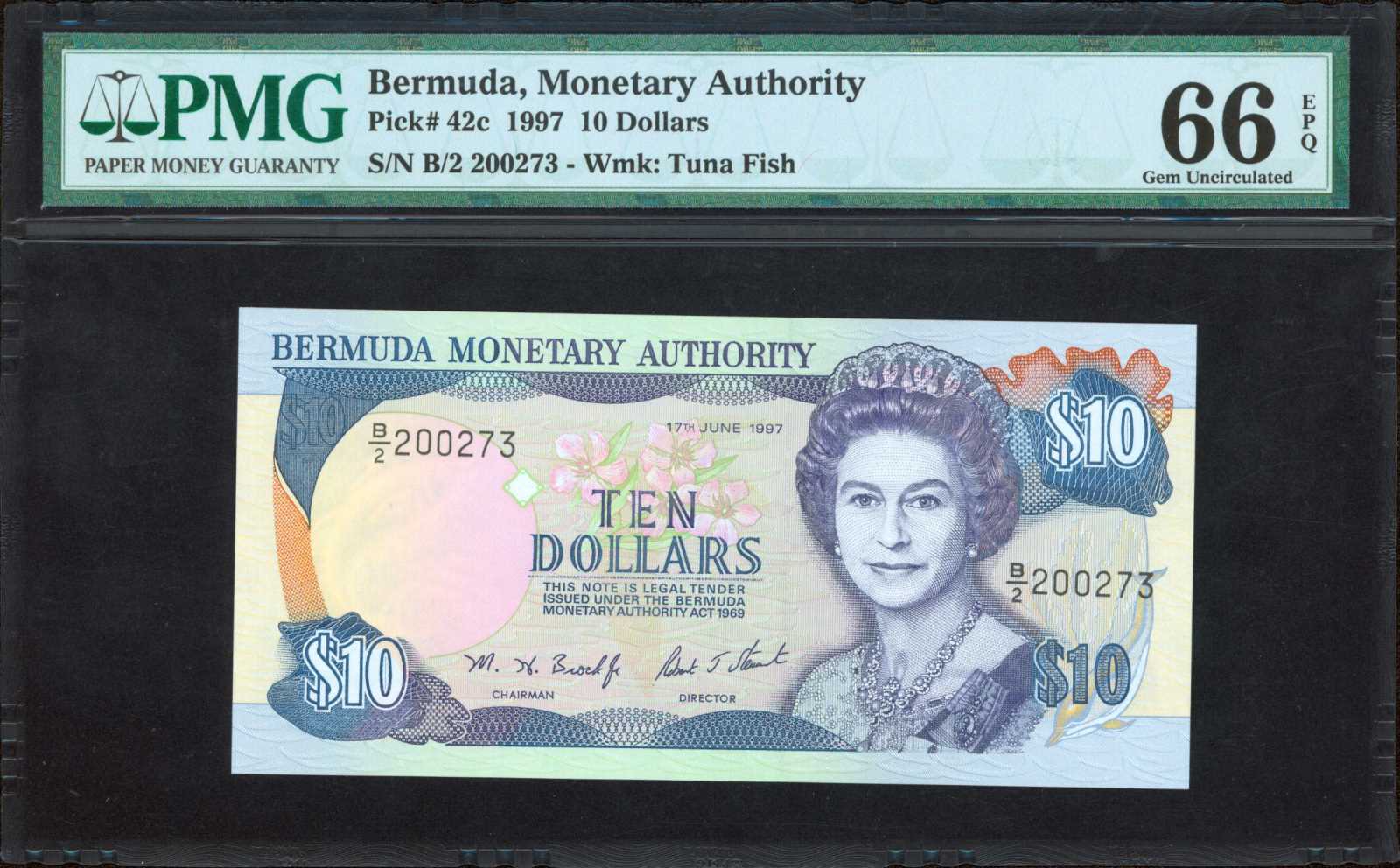 image for: Bermuda  10 dollars (B216dz)