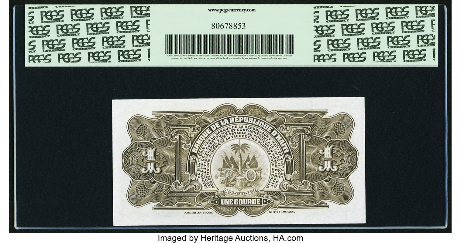 image for: Haiti  1 gourde (B802a)