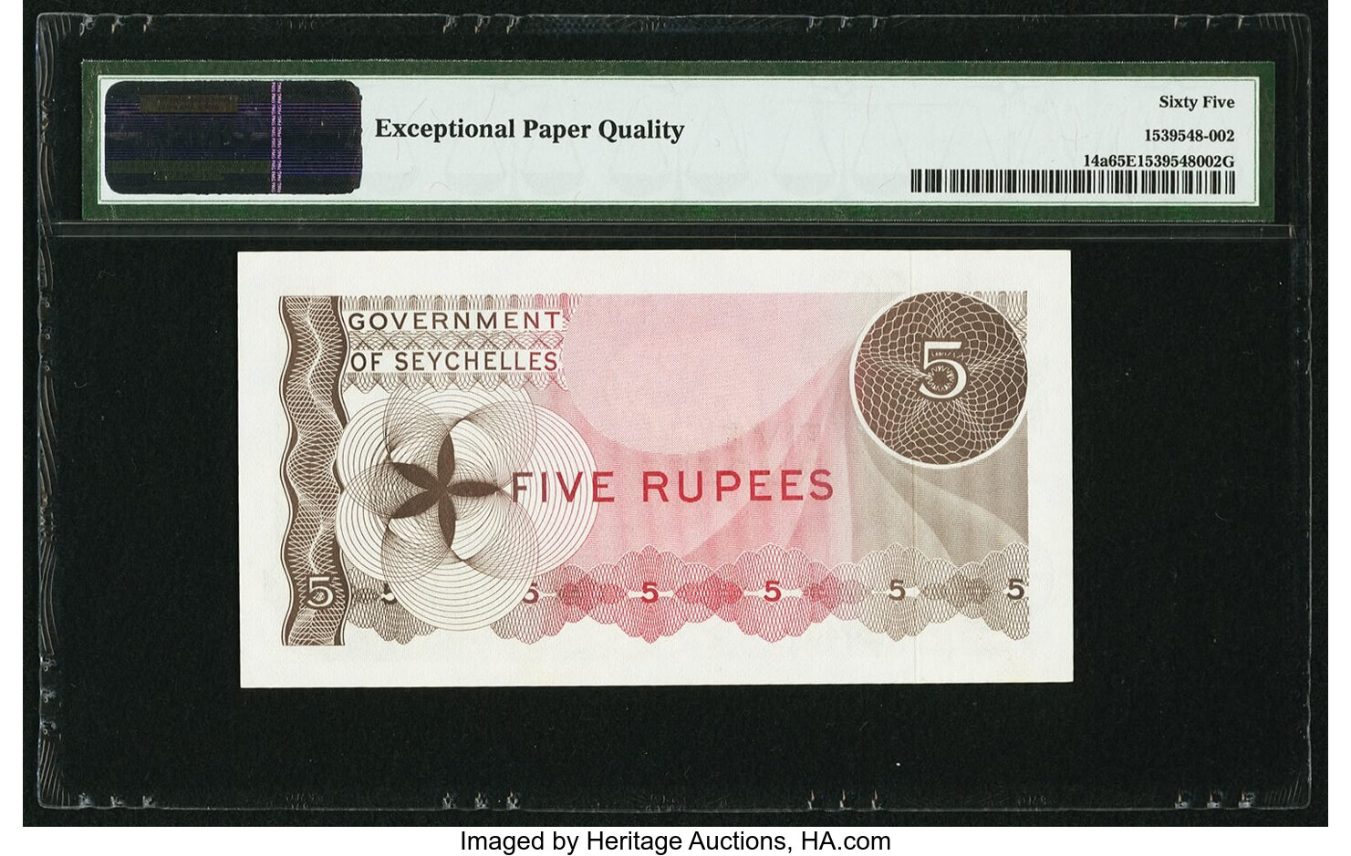 image for: Seychelles  5 rupees (B121at)