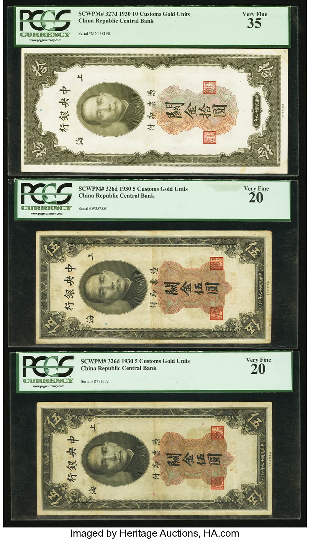 image for: China National Banks  20 customs gold units(B3193dp)