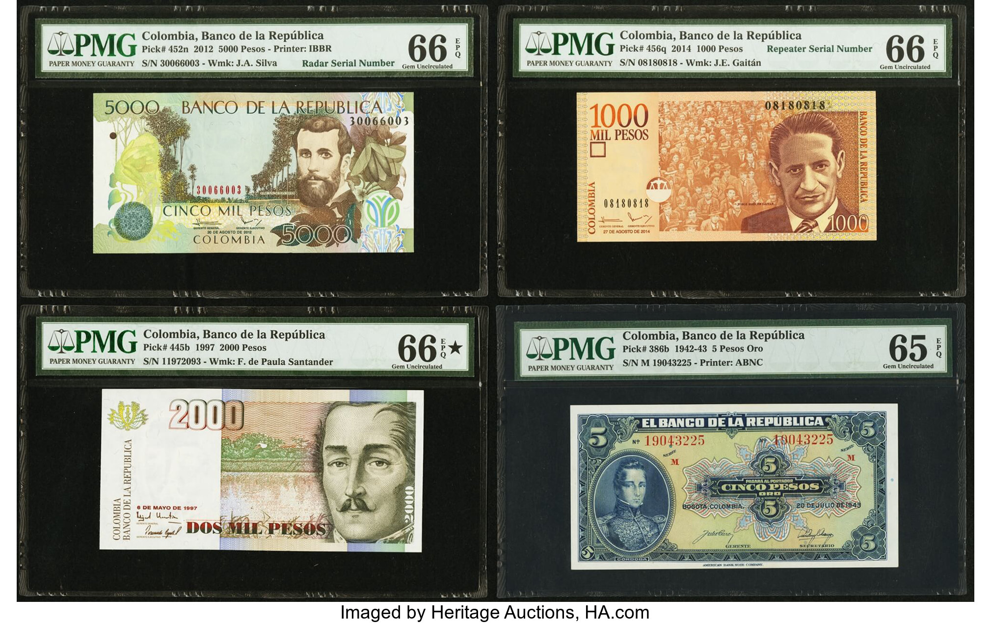 image for: Colombia  5 pesos oro(B924as)