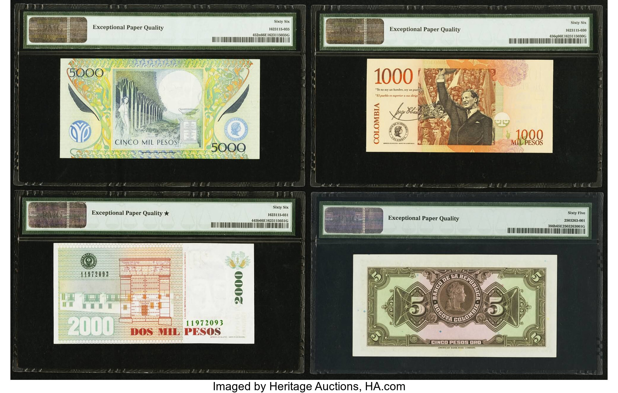 image for: Colombia  5 pesos oro(B924gs2)