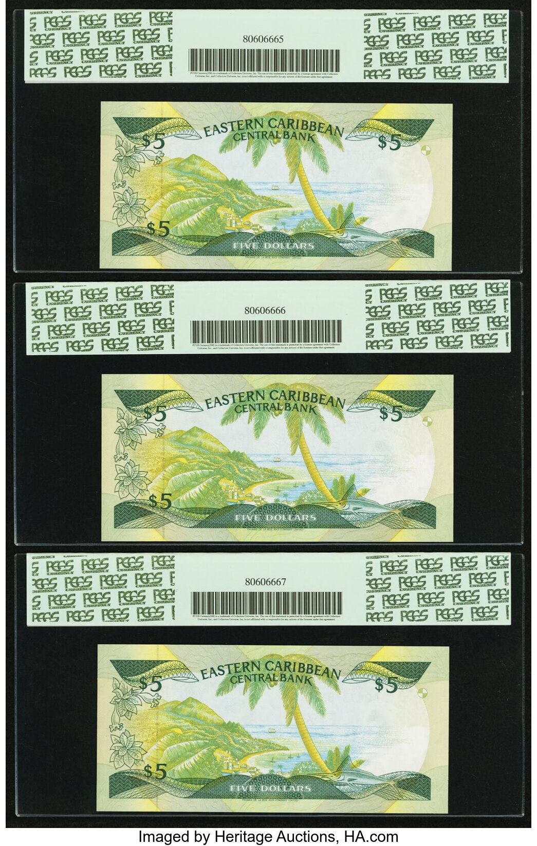 image for: East Caribbean States  5 dollars (B202z)