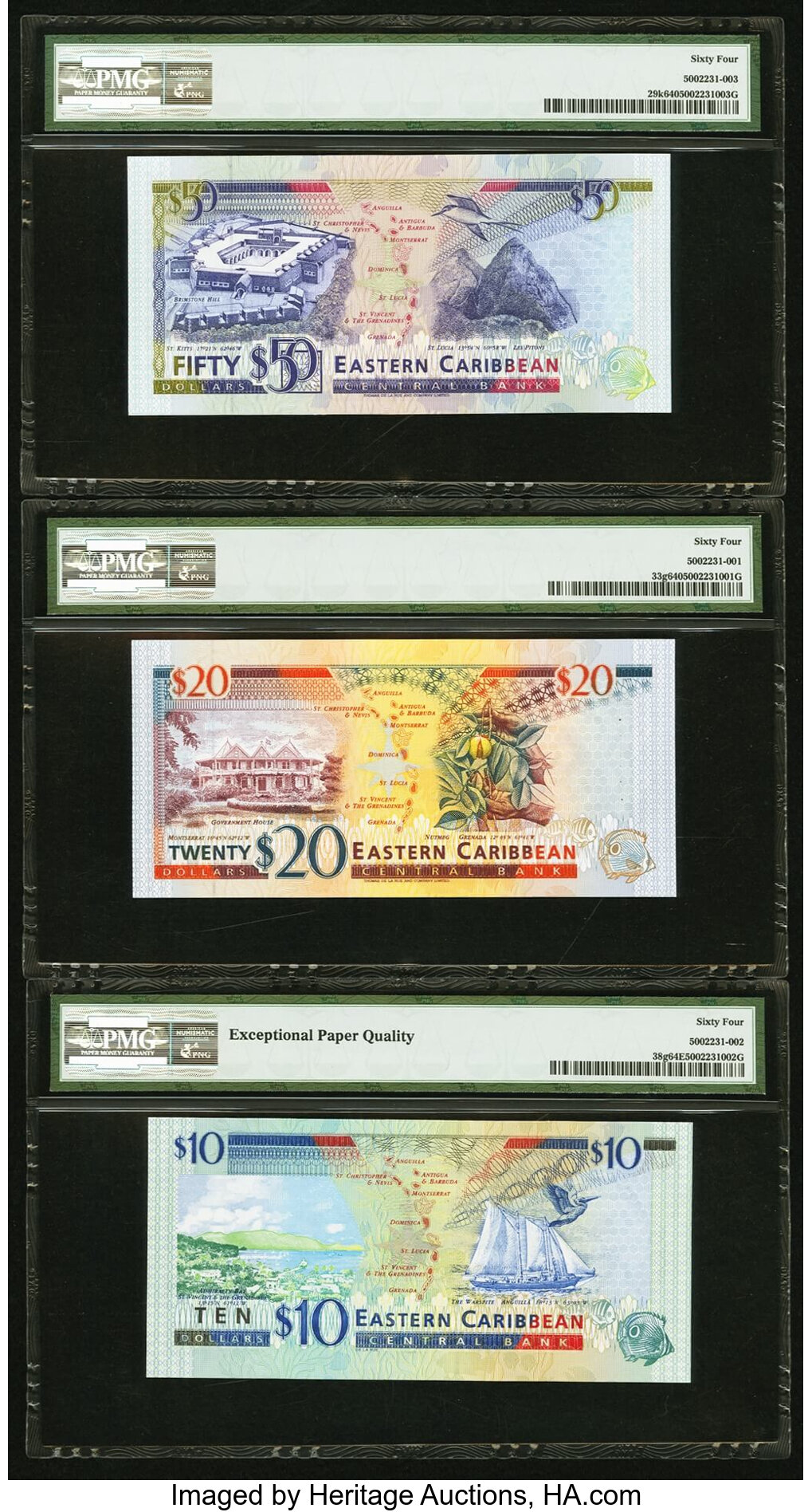 image for: East Caribbean States  50 dollars (B213d)