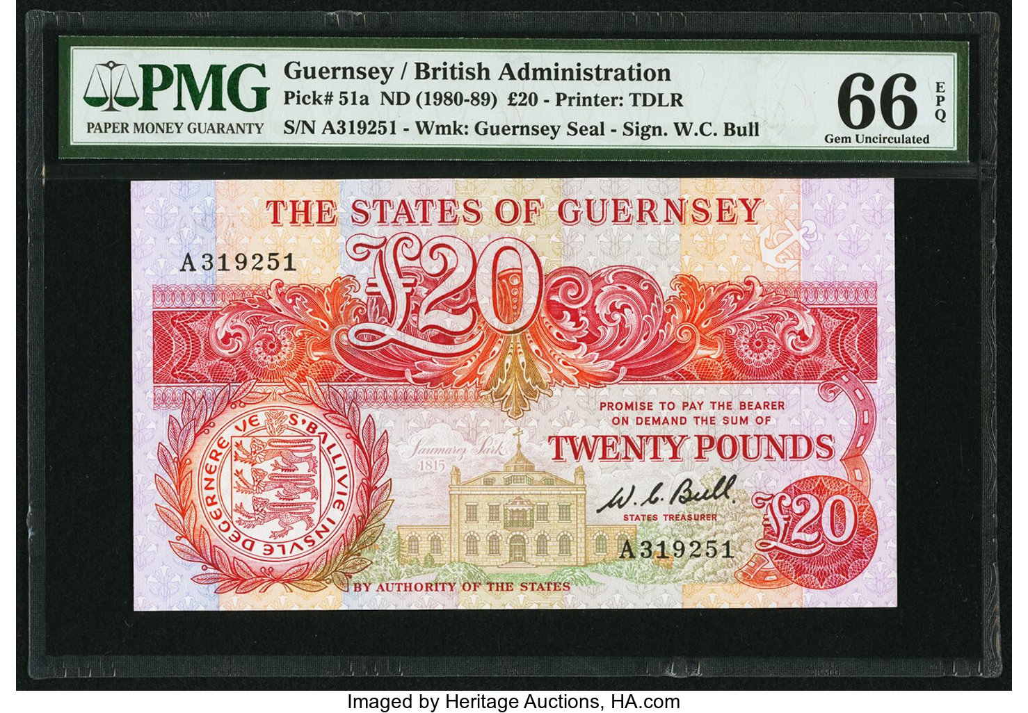 image for: Guernsey  20 pounds (B156a)