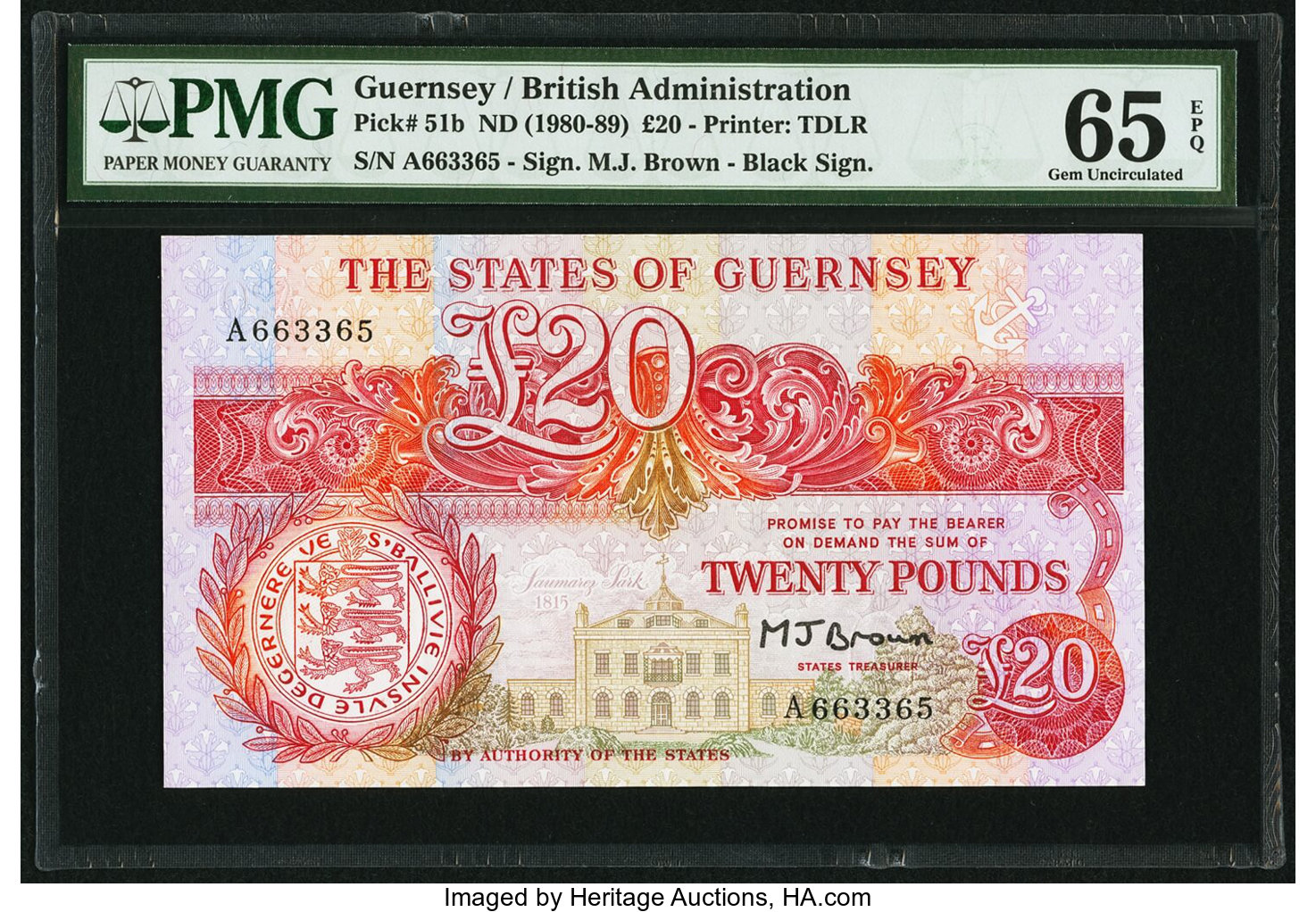 image for: Guernsey  20 pounds (B156a)