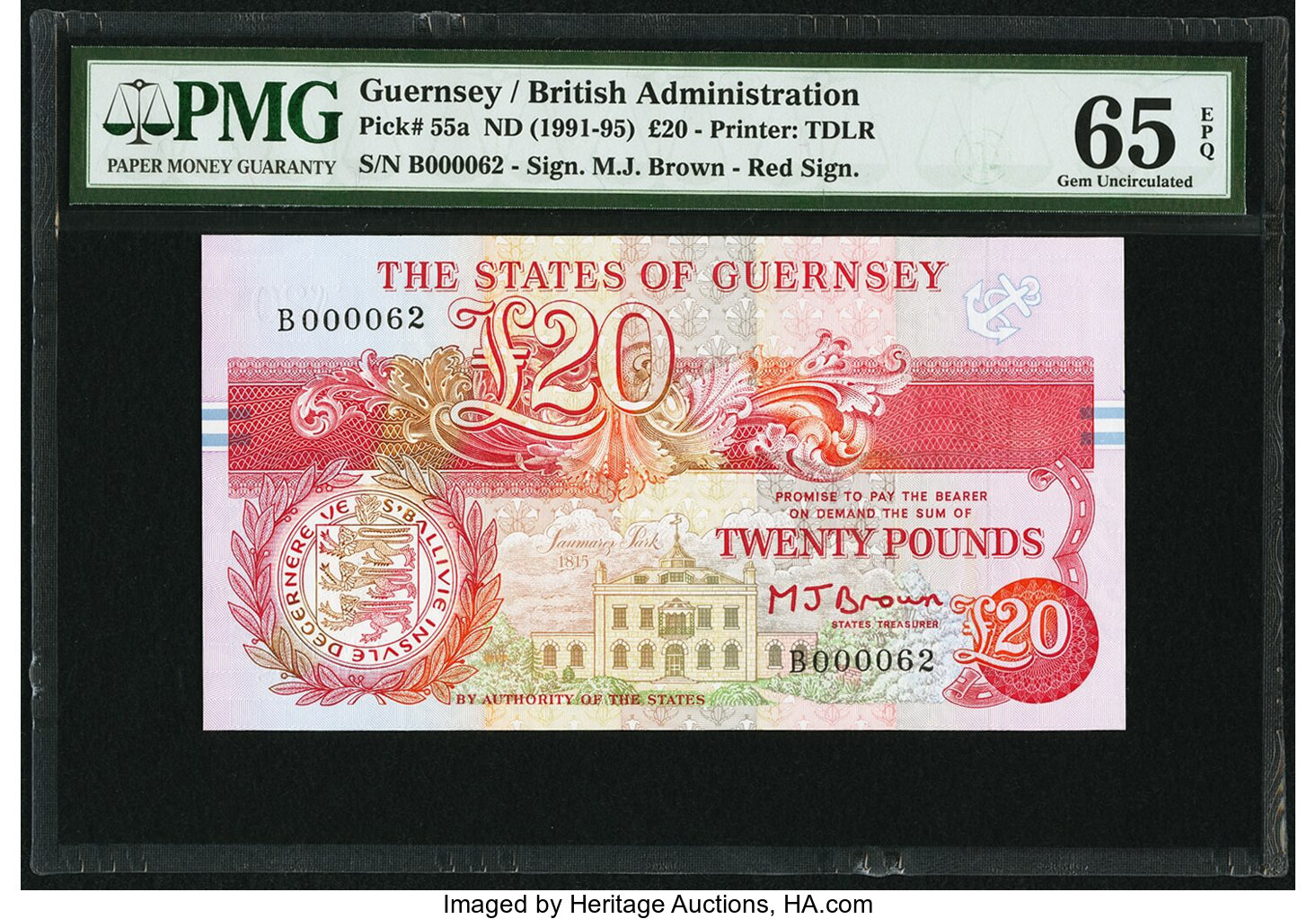 image for: Guernsey  20 pounds (B160b)