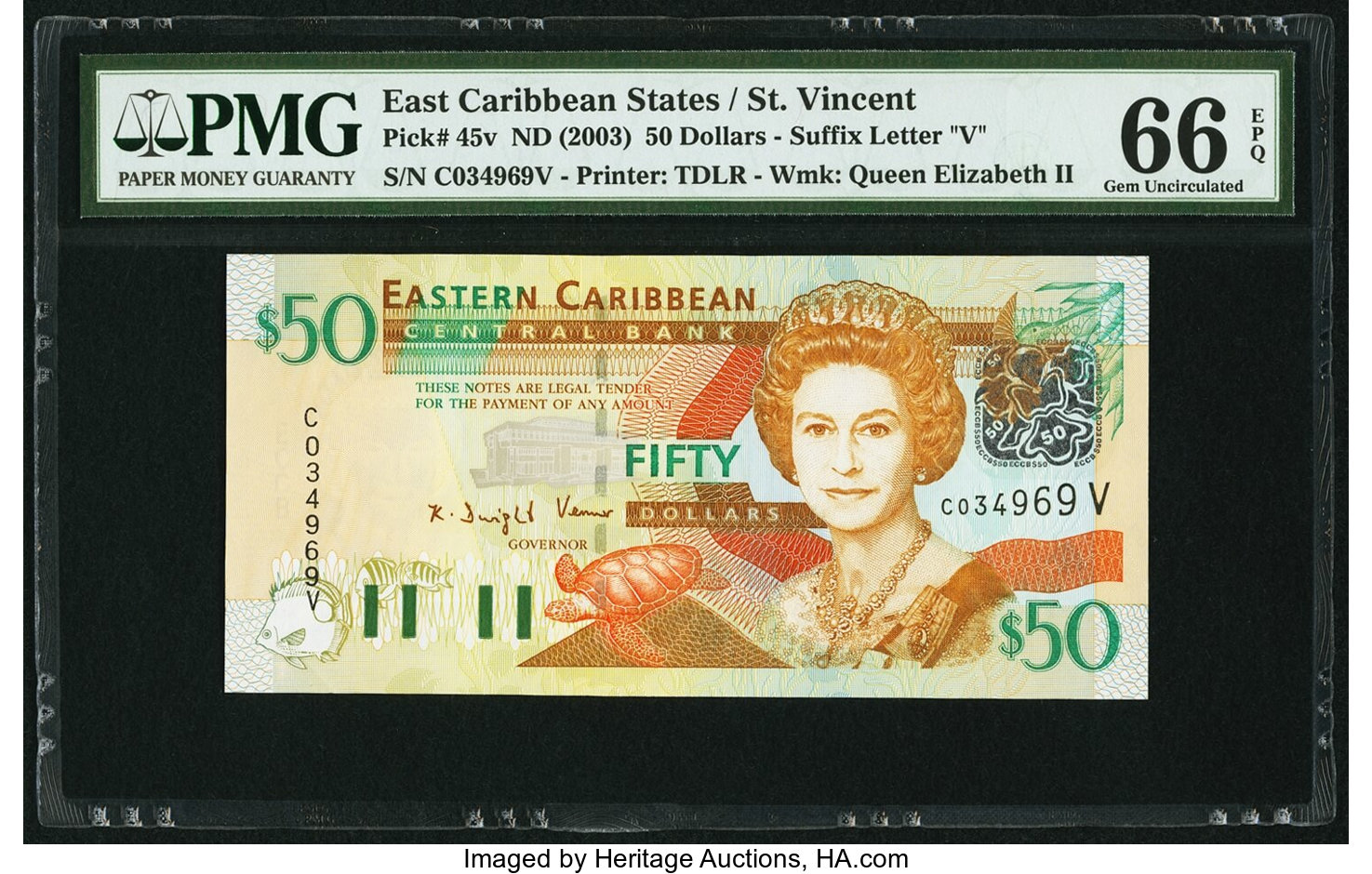 image for: East Caribbean States  50 dollars (B229u)