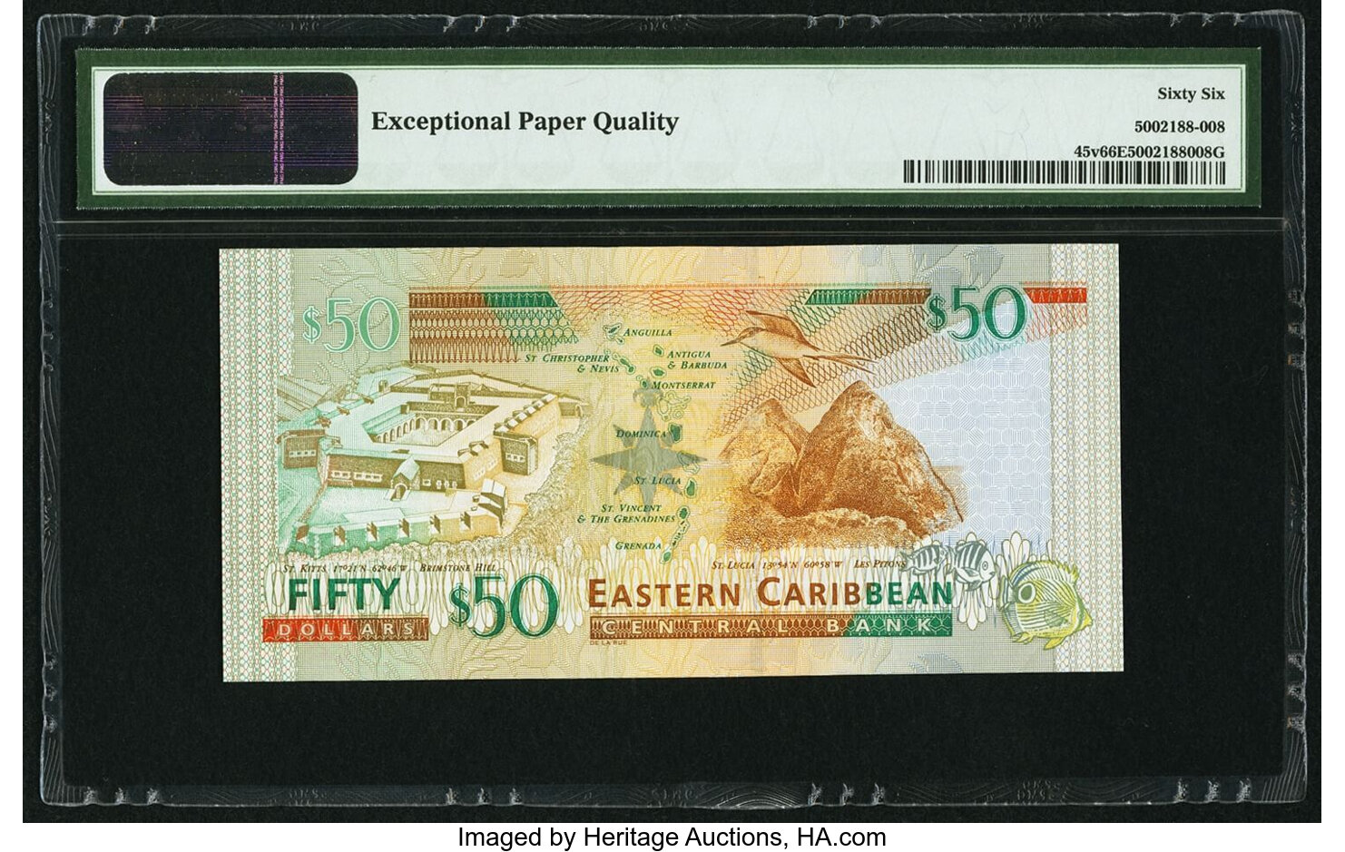 image for: East Caribbean States  50 dollars (B229g)