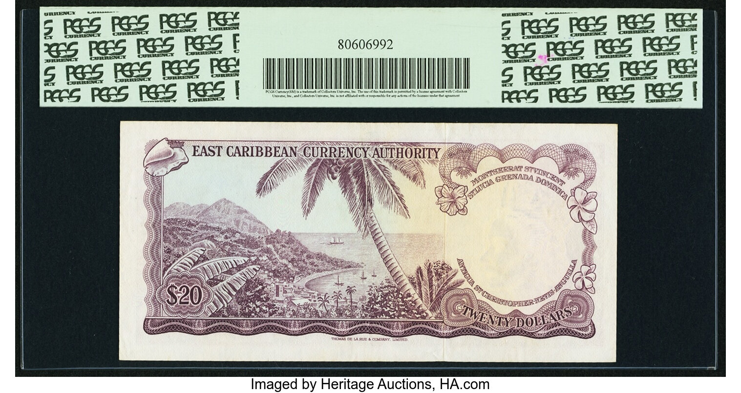image for: East Caribbean States  20 dollars (B103c8)
