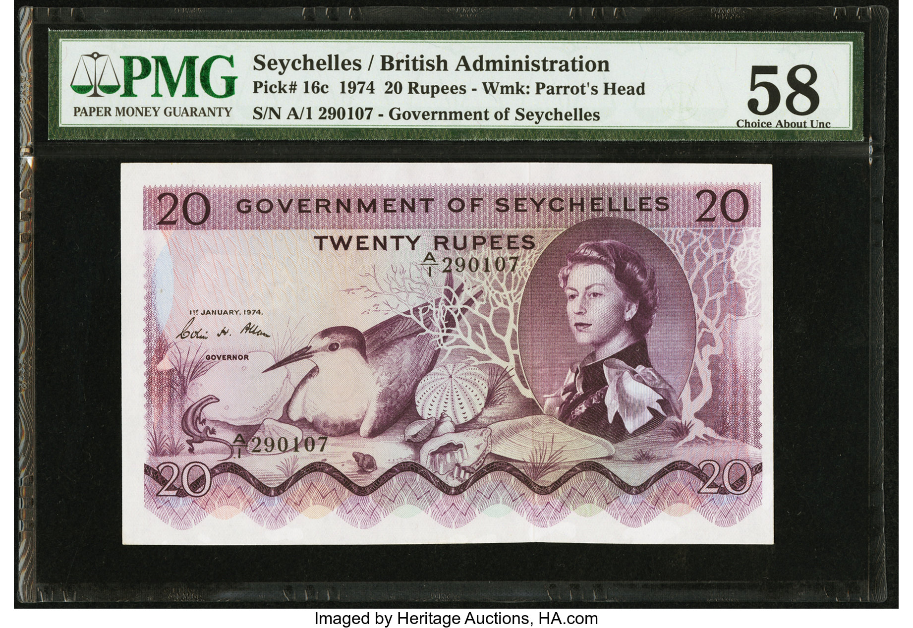 image for: Seychelles  20 rupees (B123cs2)