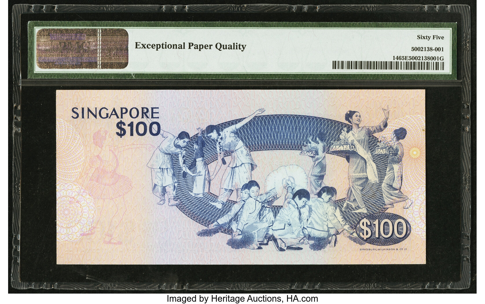 image for: Singapore  100 dollars (B115as)