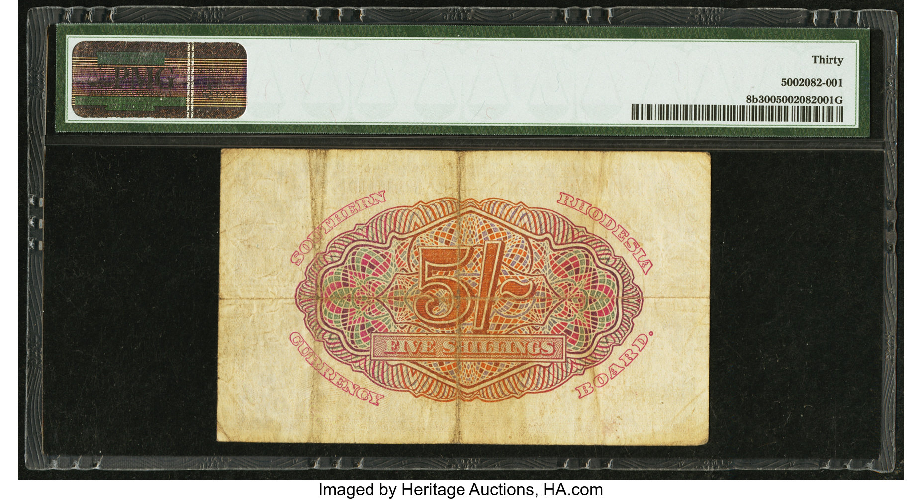 image for: Southern Rhodesia  5 shillings (B102c3s)