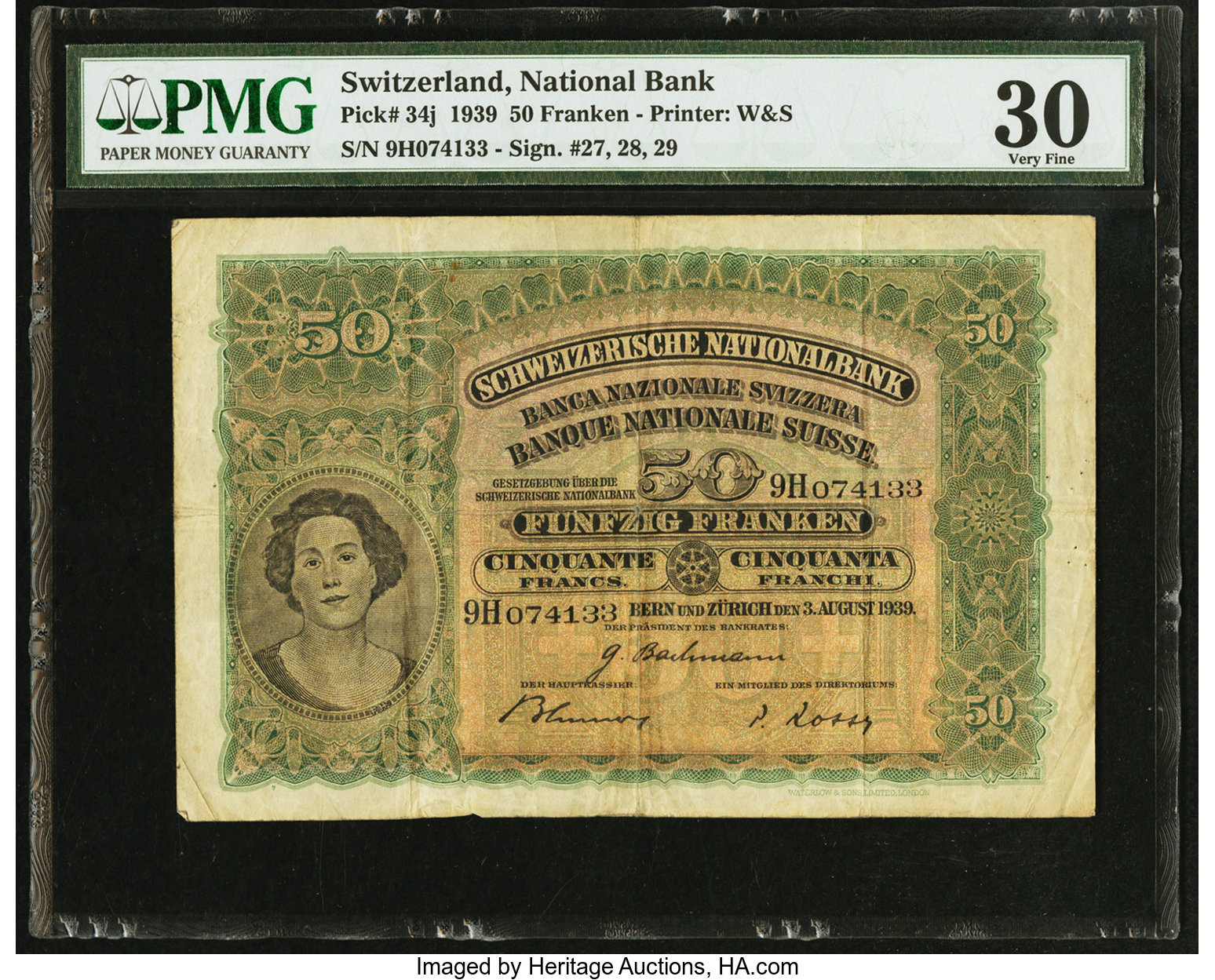 image for: Switzerland  50 francs(B312a)