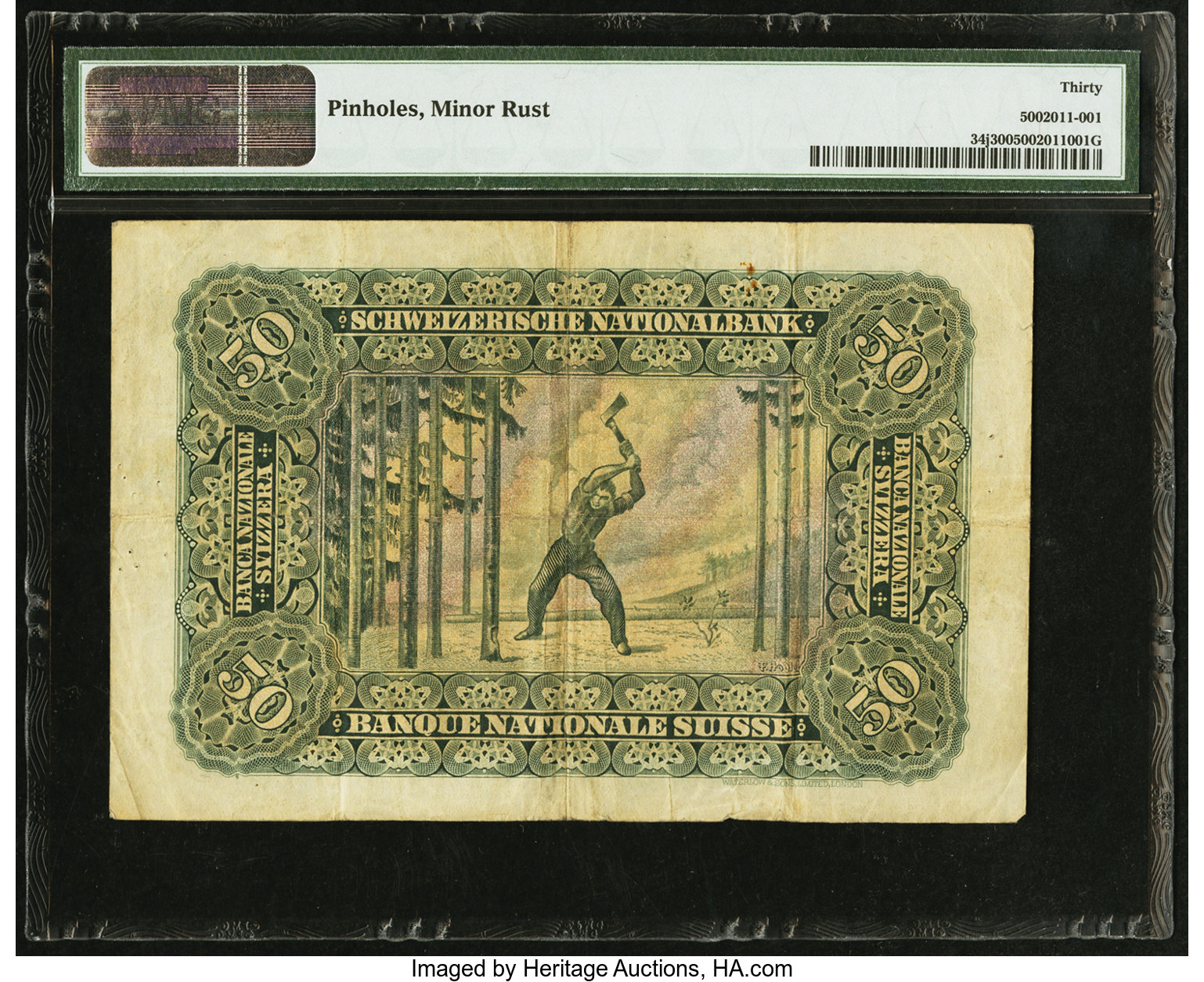 image for: Switzerland  50 francs(B312q)