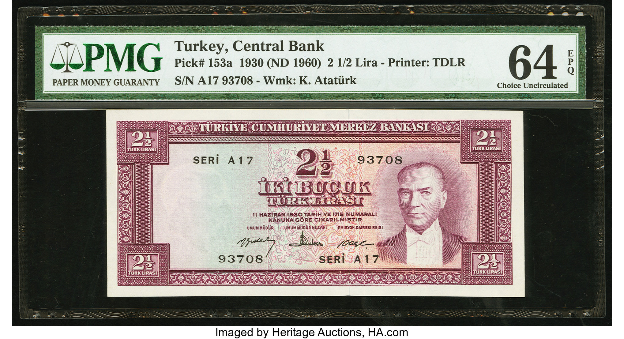 image for: Turkey  2 1/2 T?rk liras? (B234a)