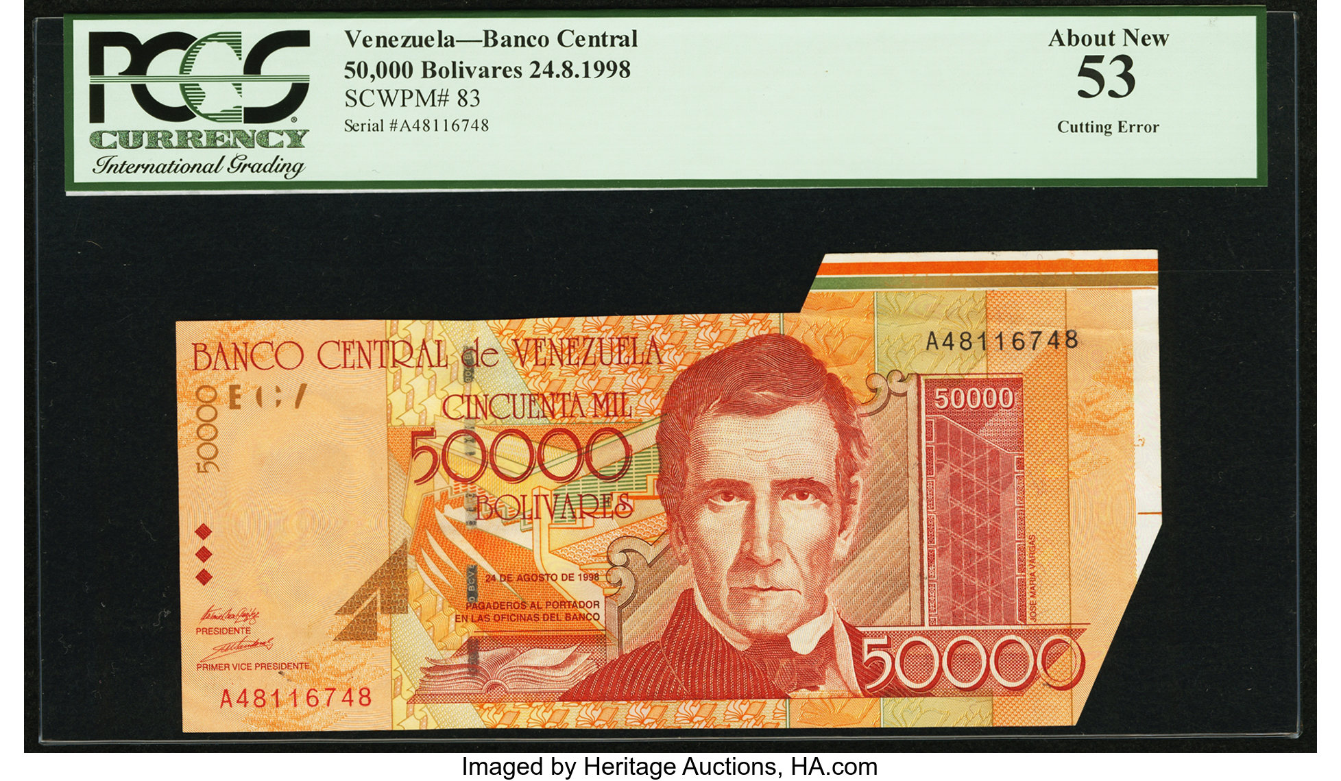 image for: Venezuela  50,000 bol?vares(B356as2)
