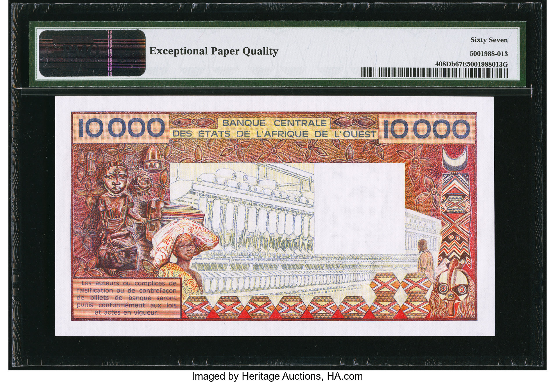 image for: West African States  5,000 francs (B113Dh)