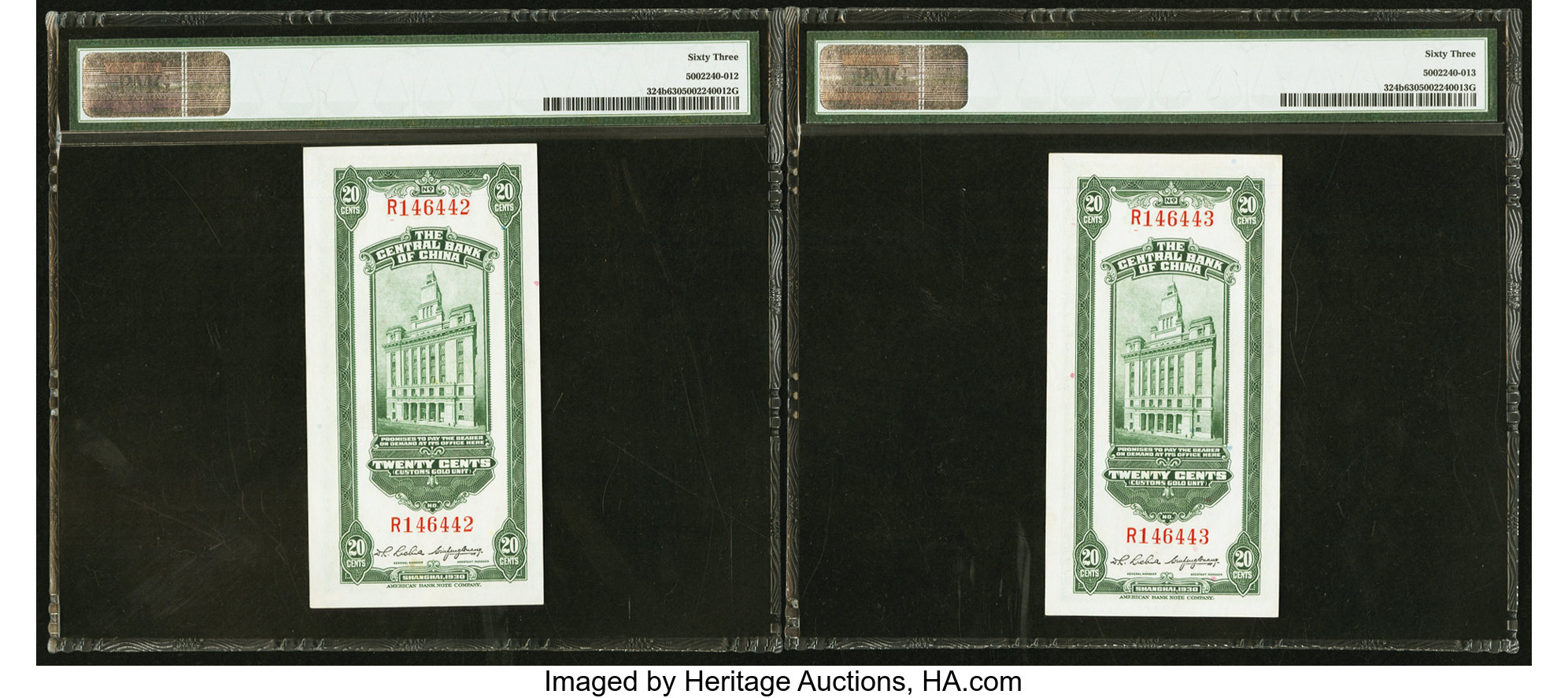 image for: China National Banks  10 cents customs gold unit(B3189a)