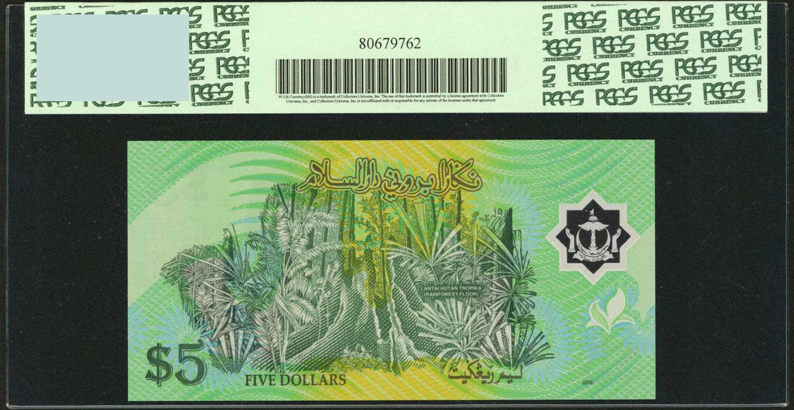 image for: Brunei  5 dollars (B123b)