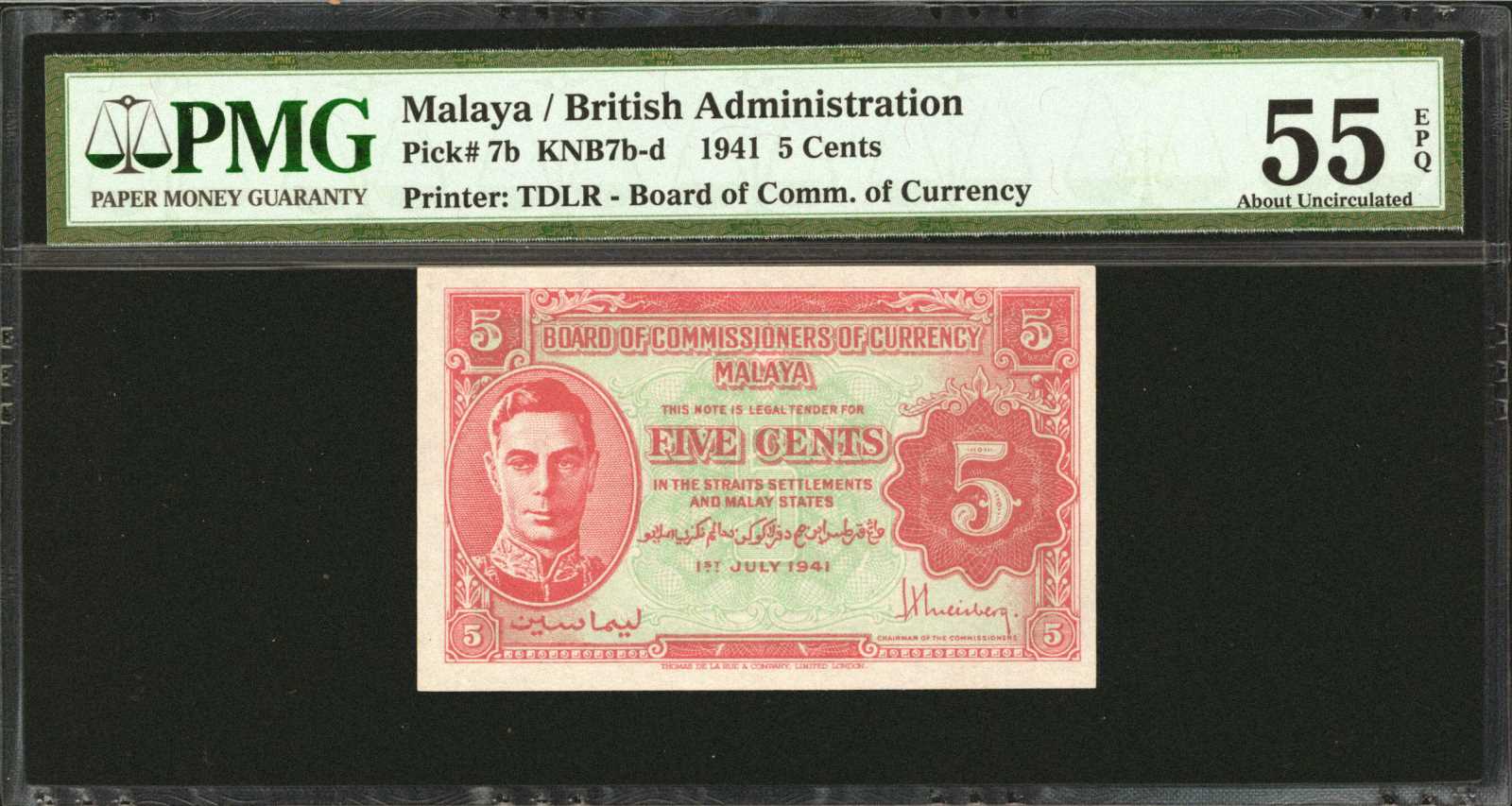 image for: Malaya  10 cents(B109c)