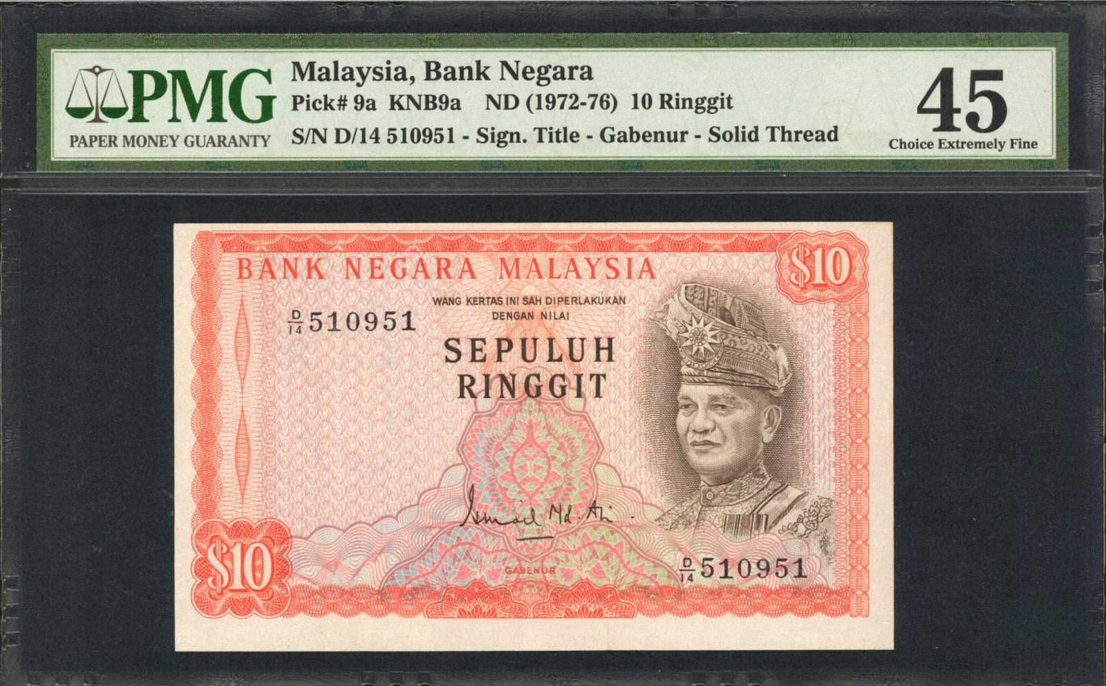 image for: Malaysia  10 ringgit (B109az)