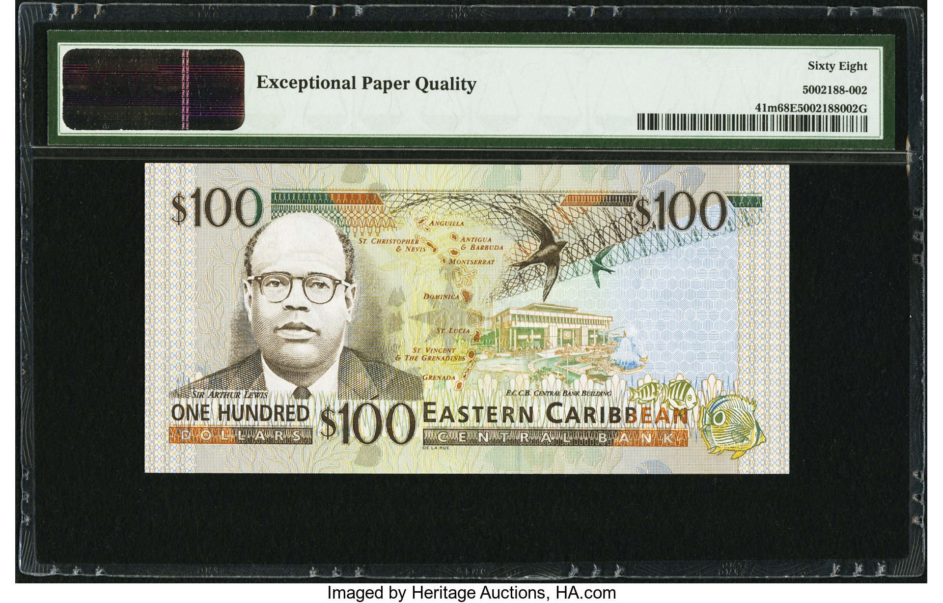 image for: East Caribbean States  100 dollars (B225a)
