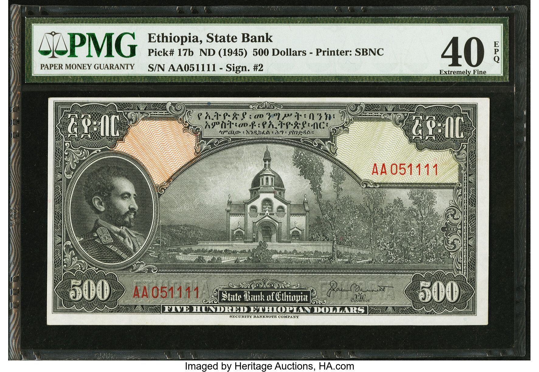 image for: Ethiopia  500 Ethiopian dollars(B206b)