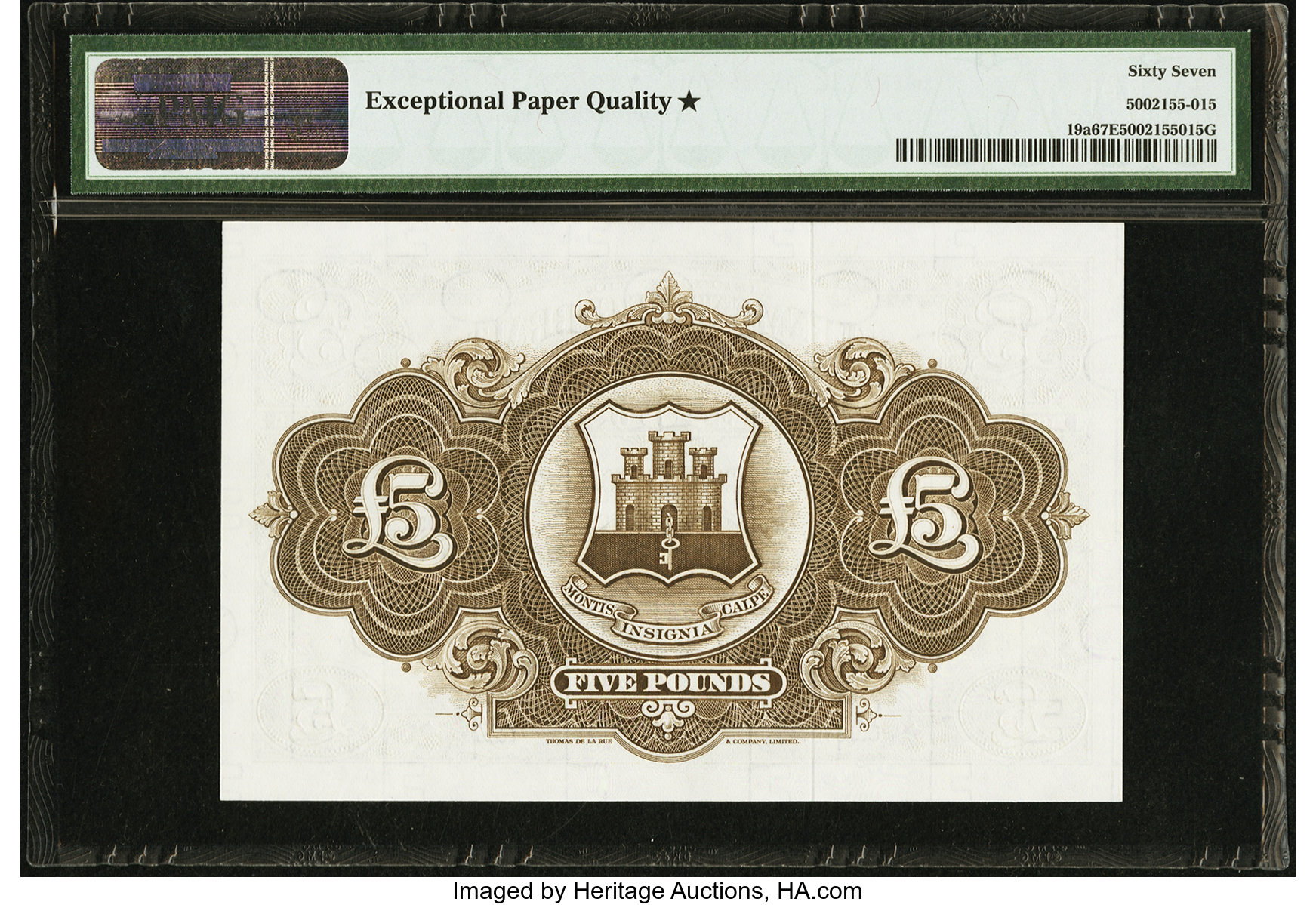 image for: Gibraltar  5 pounds (B117es1)