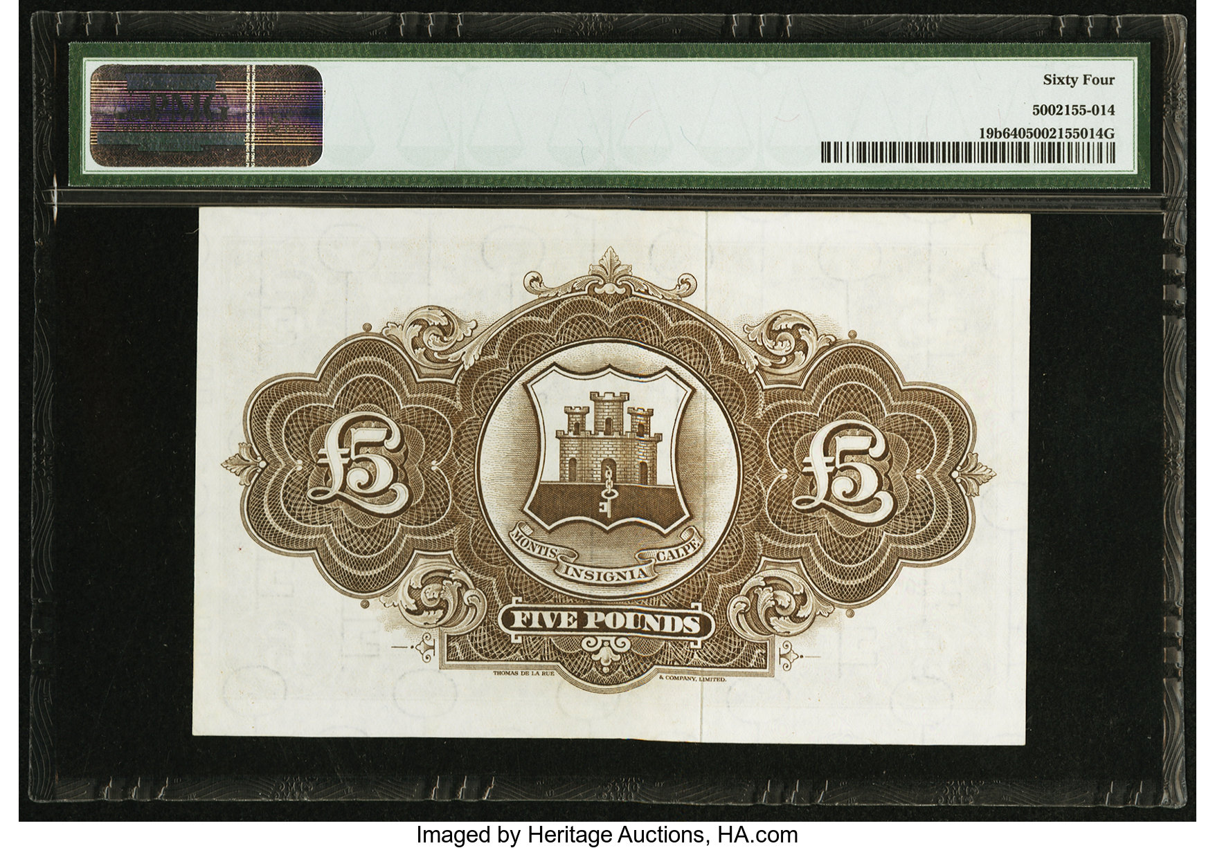 image for: Gibraltar  5 pounds (B117es2)