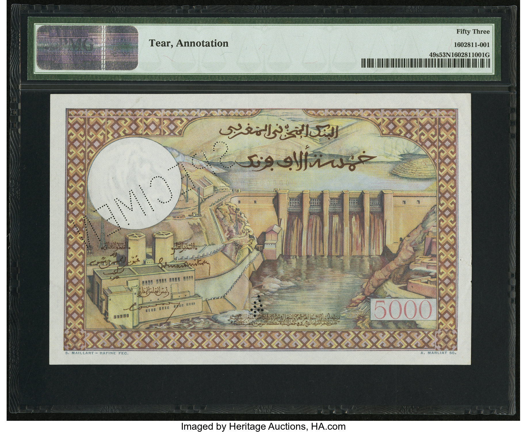 image for: Morocco  500 francs(B231as)