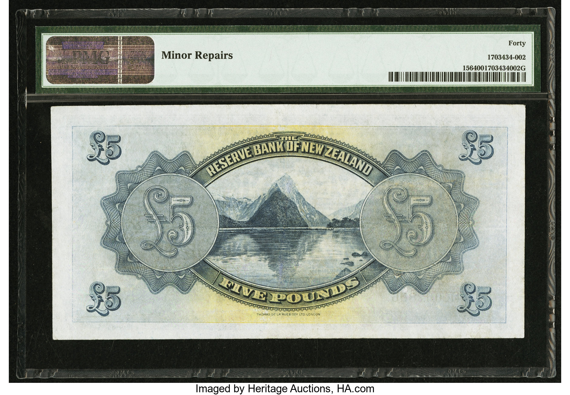 image for: New Zealand  5 pounds (B103a)
