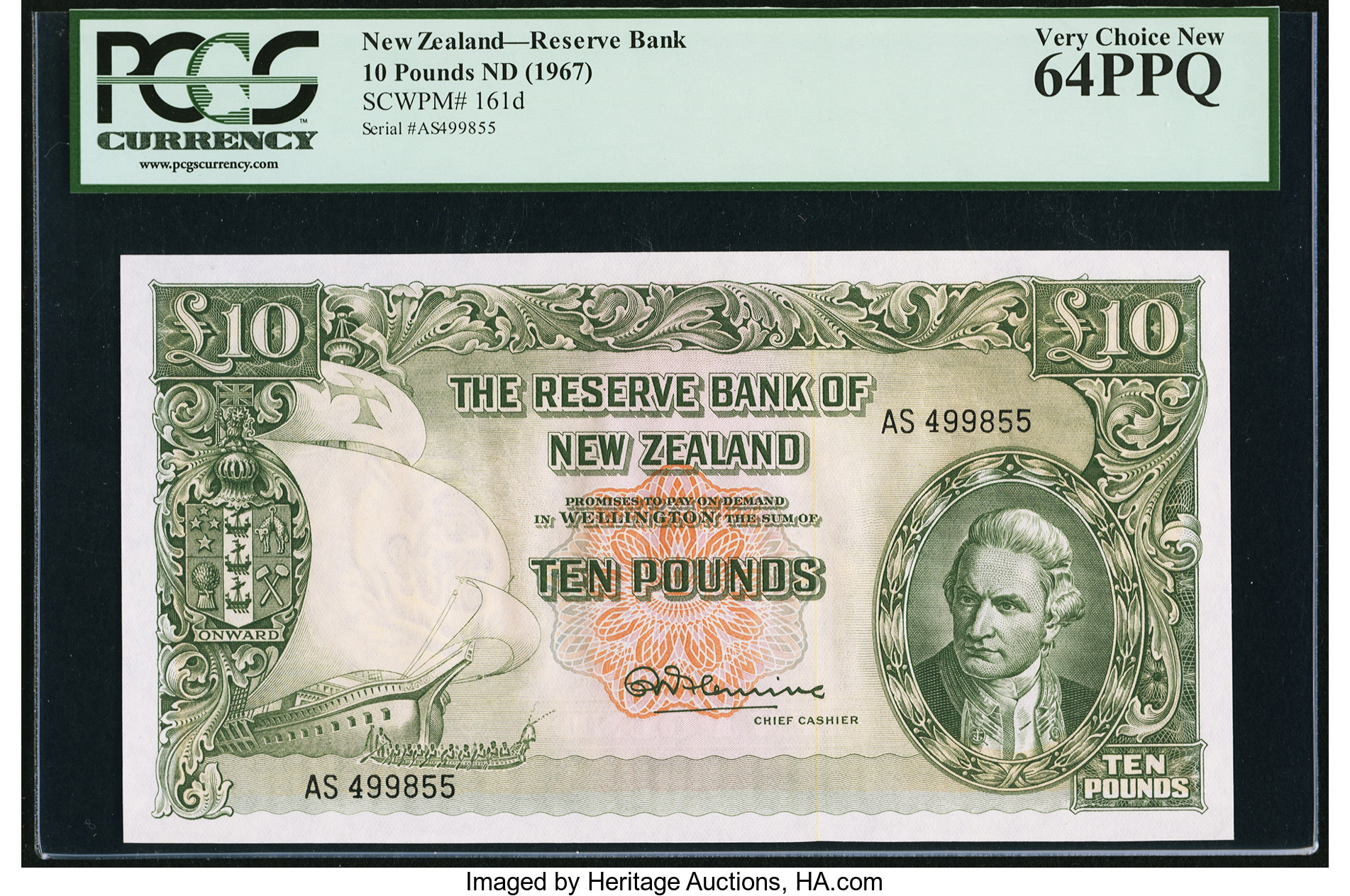 image for: New Zealand  10 pounds (B108as)