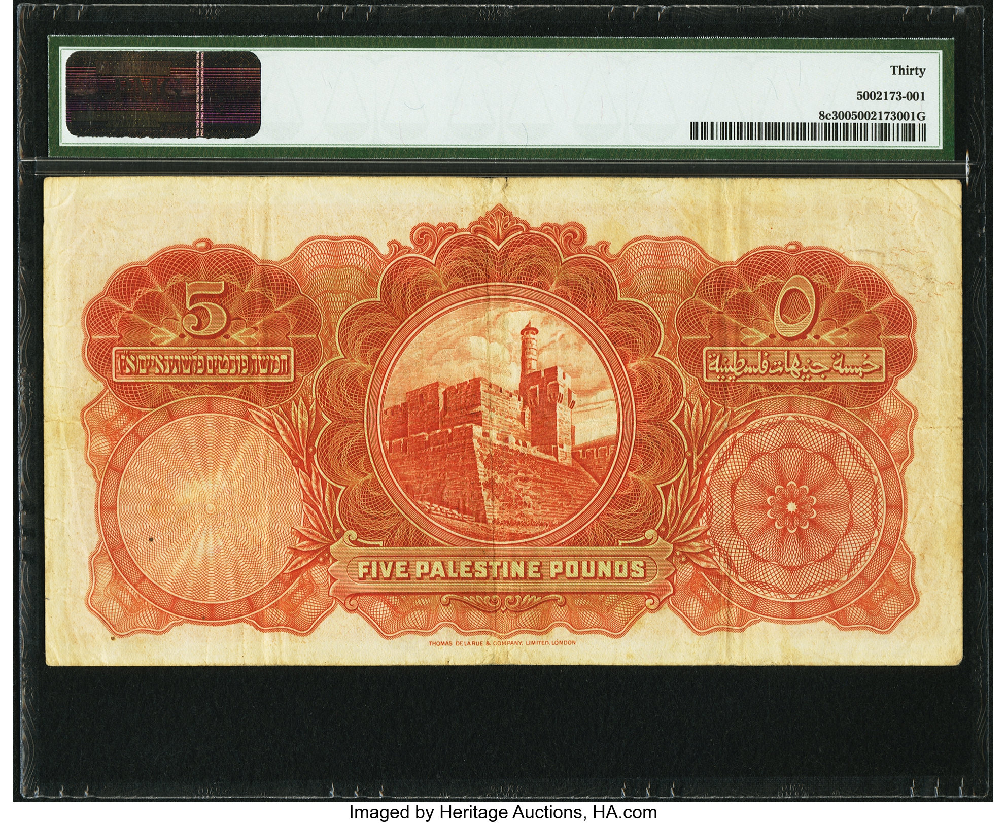 image for: Palestine  5 pounds (B103b)