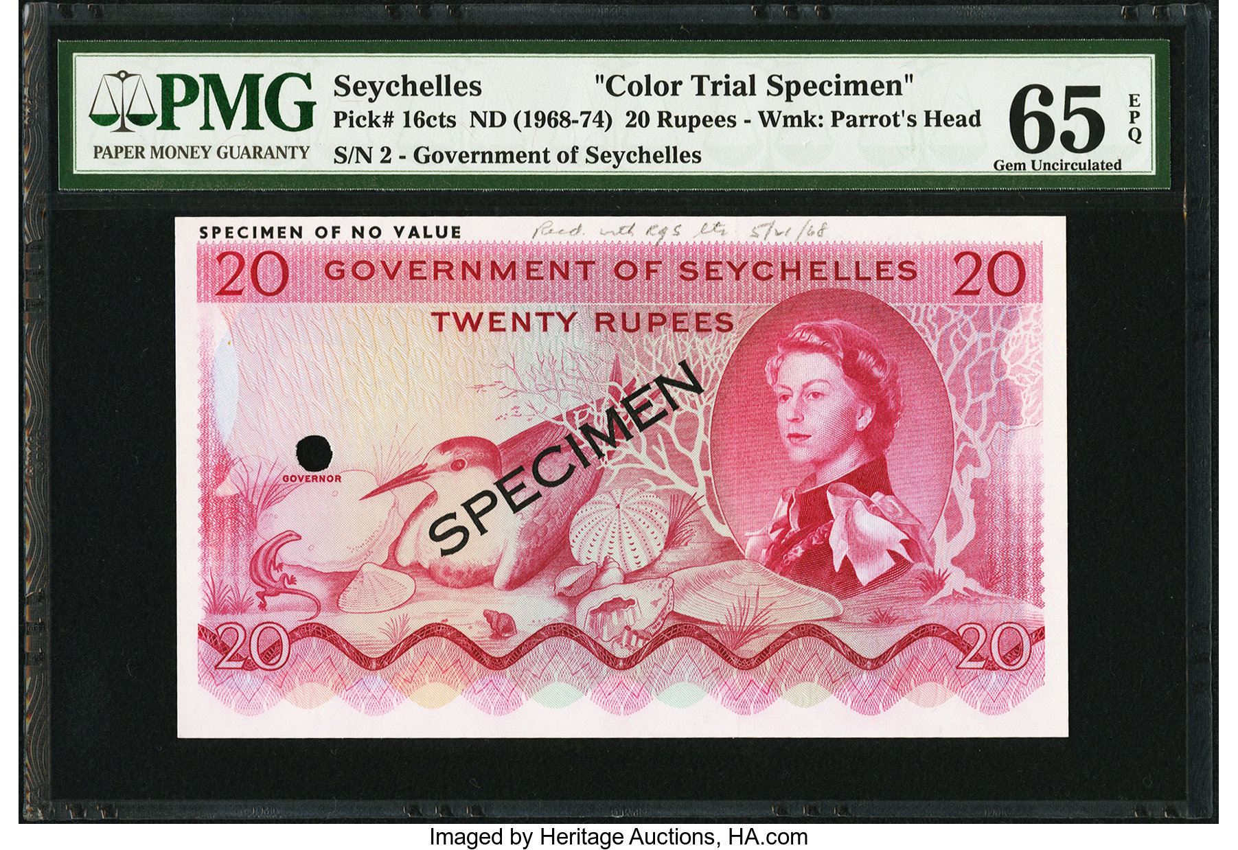 image for: Seychelles  20 rupees (B123as1)