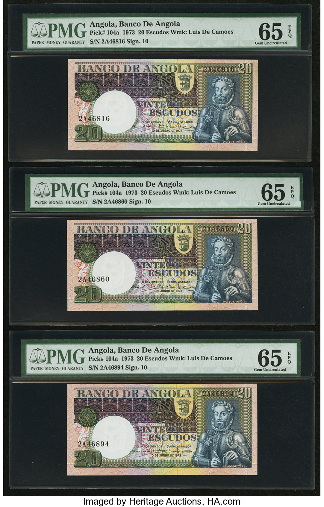 image for: Angola  20 escudos(B428as)