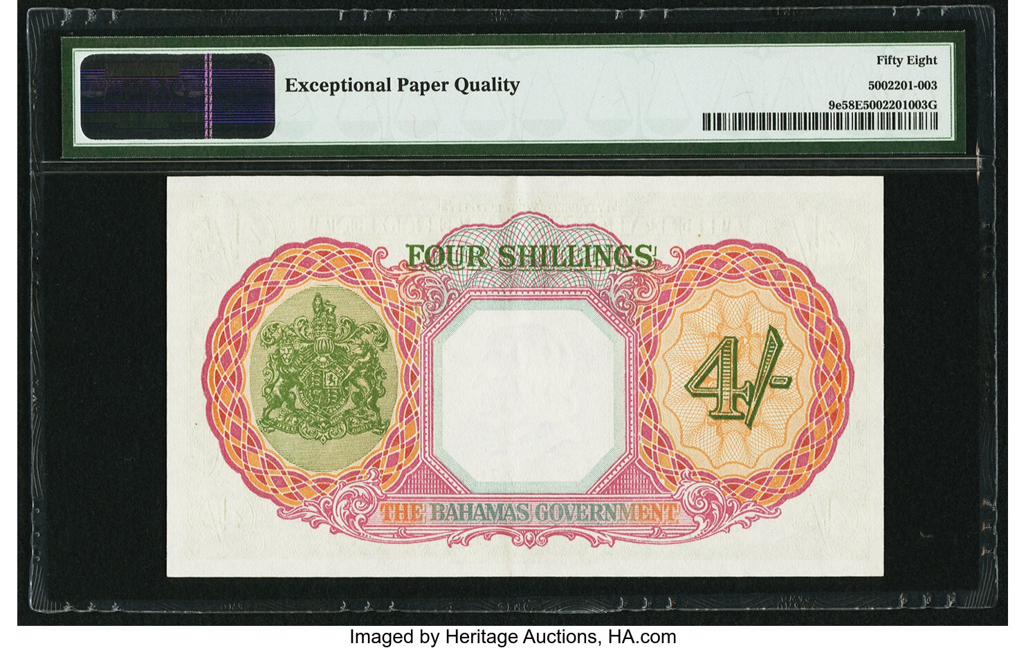 image for: Bahamas  4 shillings(B108a)