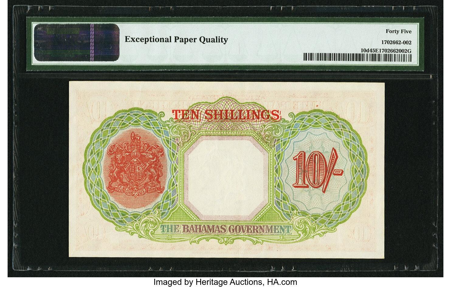 image for: Bahamas  10 shillings(B109as)