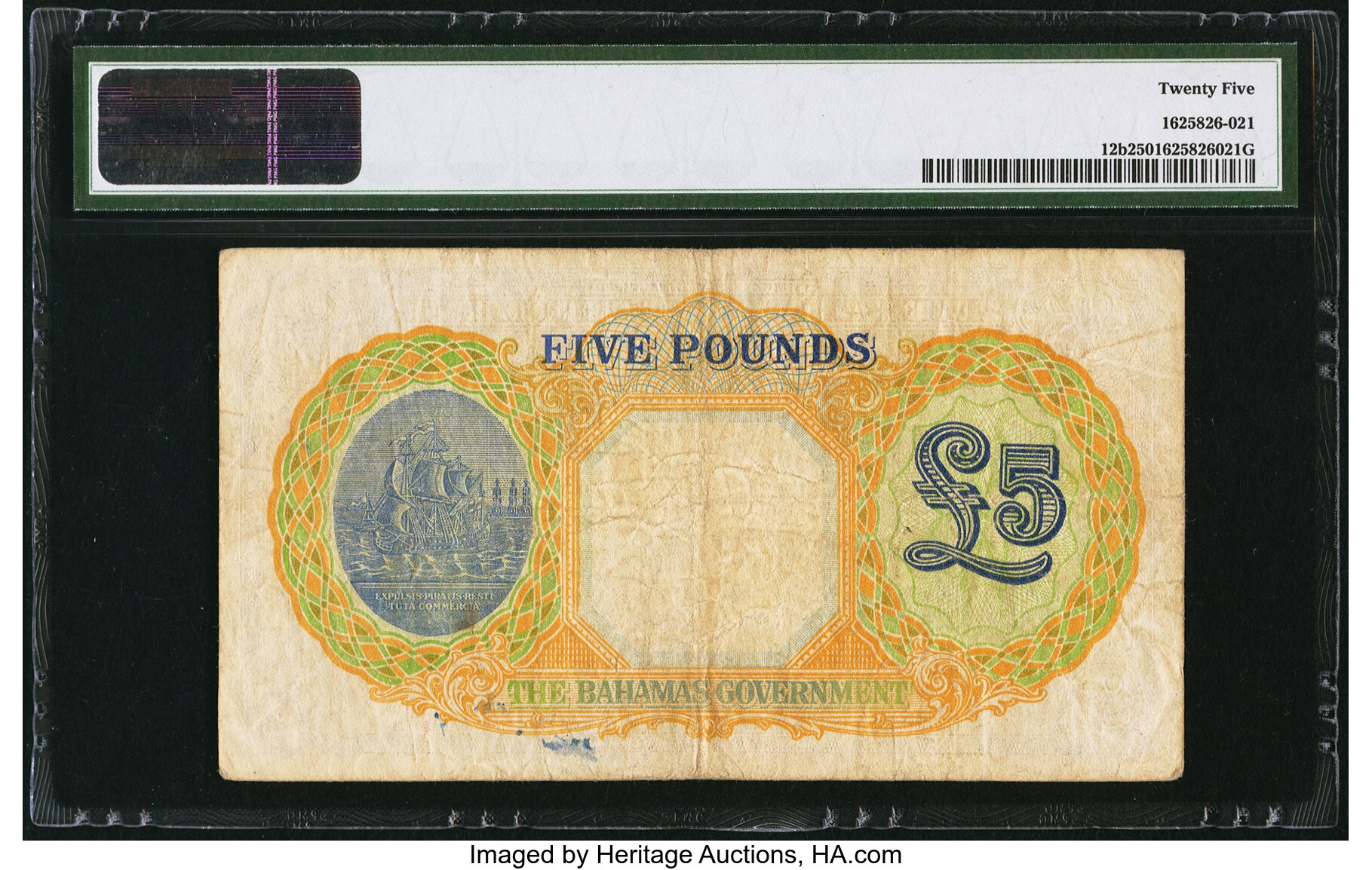 image for: Bahamas  5 pounds(B111a)