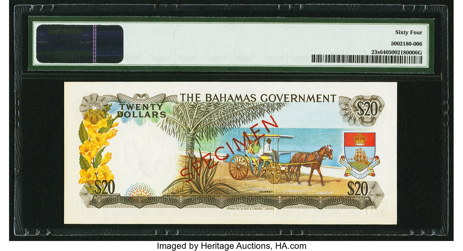 image for: Bahamas  20 dollars (B122as2)
