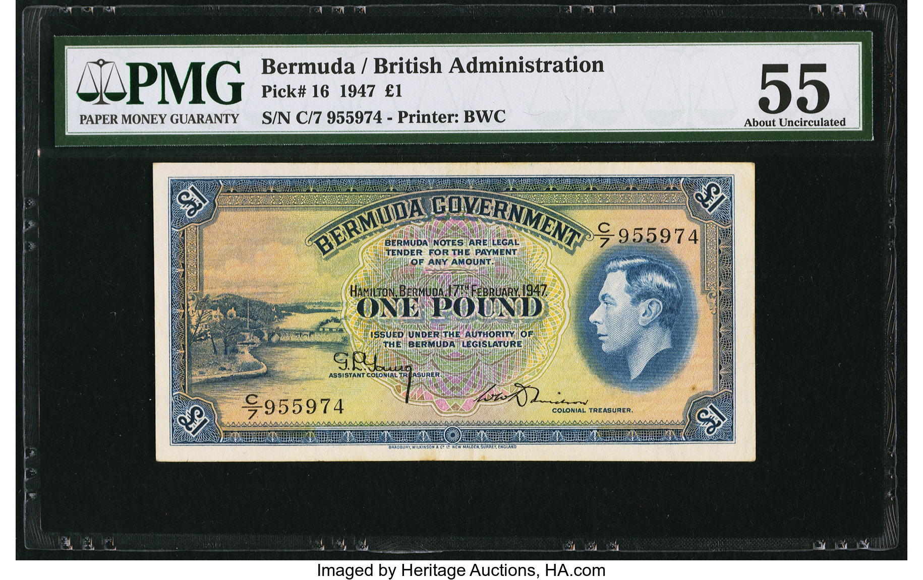 image for: Bermuda  1 pound(B117a)