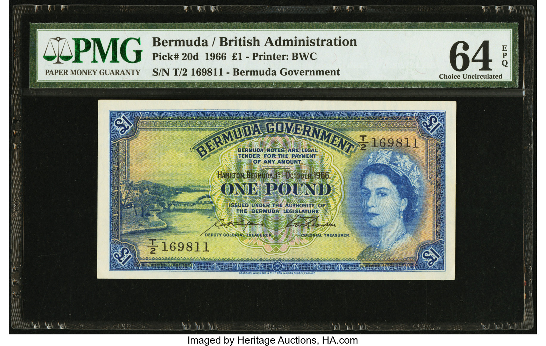 image for: Bermuda  1 pound (B121ds2)