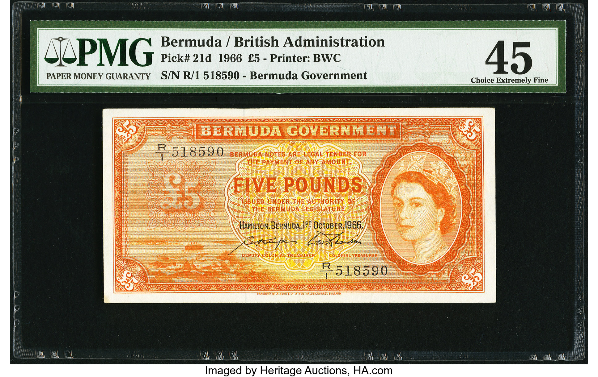image for: Bermuda  5 pounds (B122d)