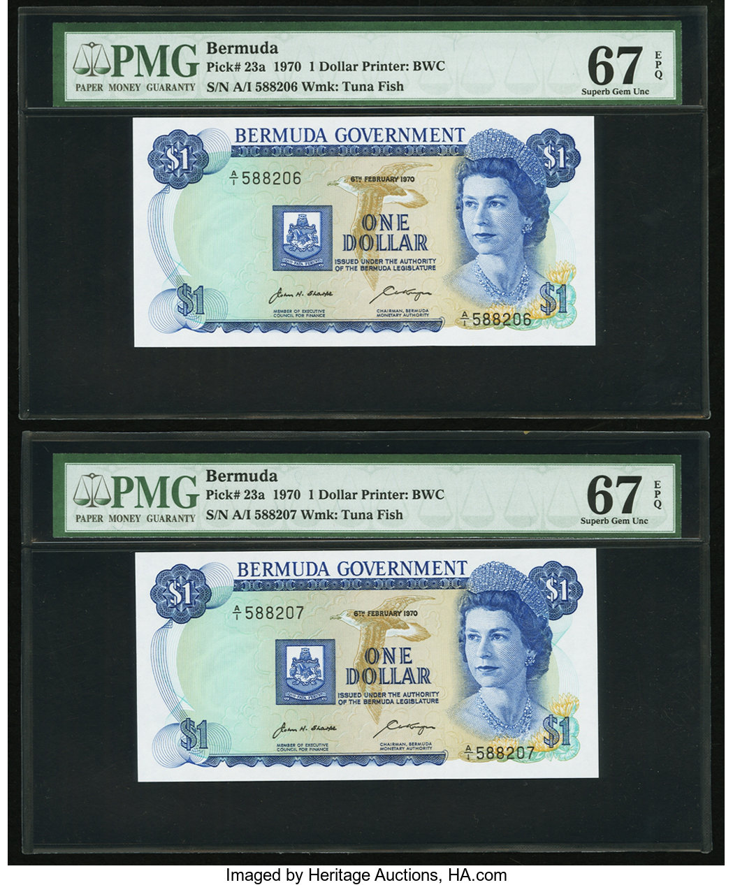 image for: Bermuda  1 dollar (B124as1)