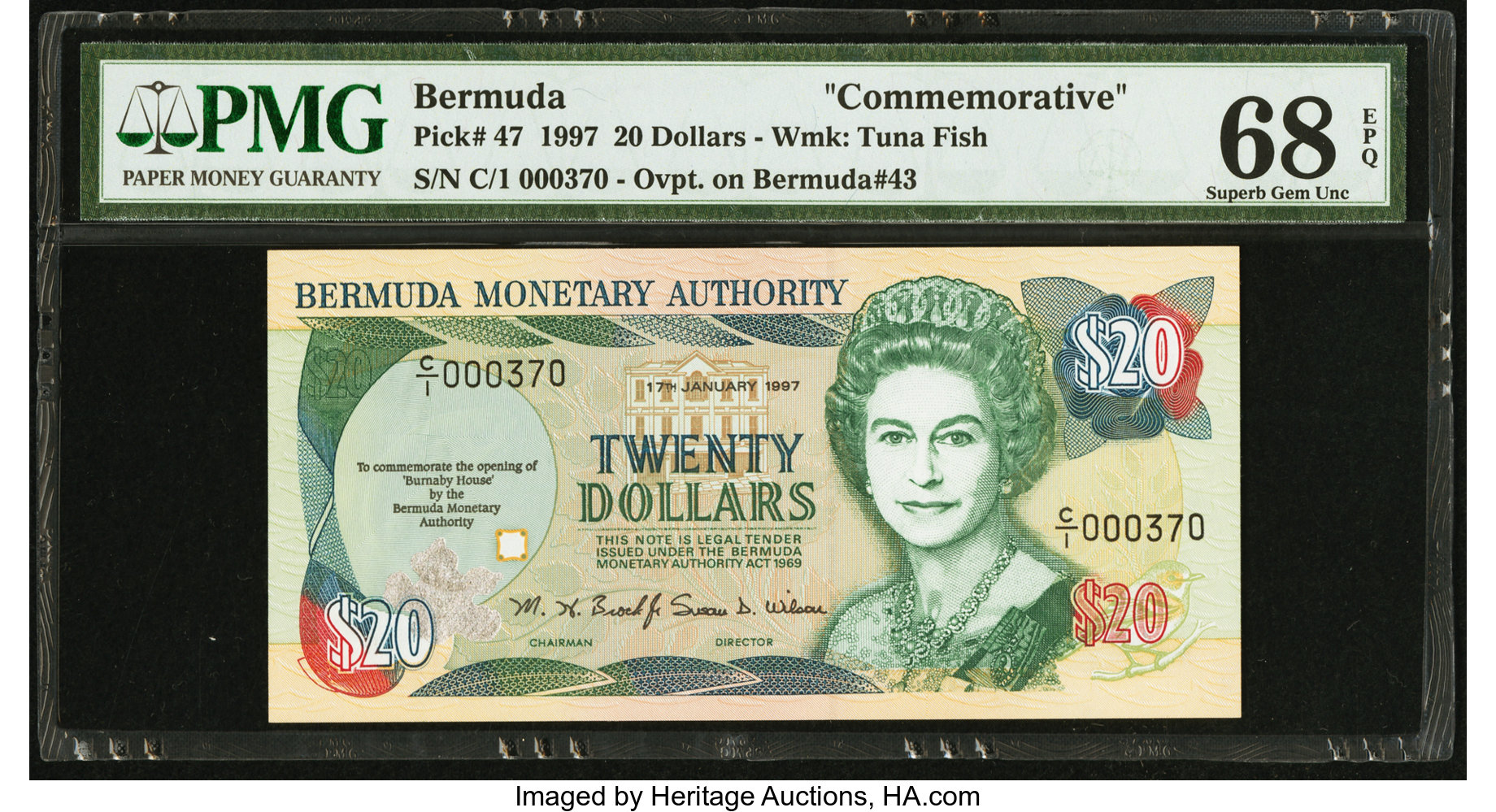 image for: Bermuda  20 dollars (B218a)