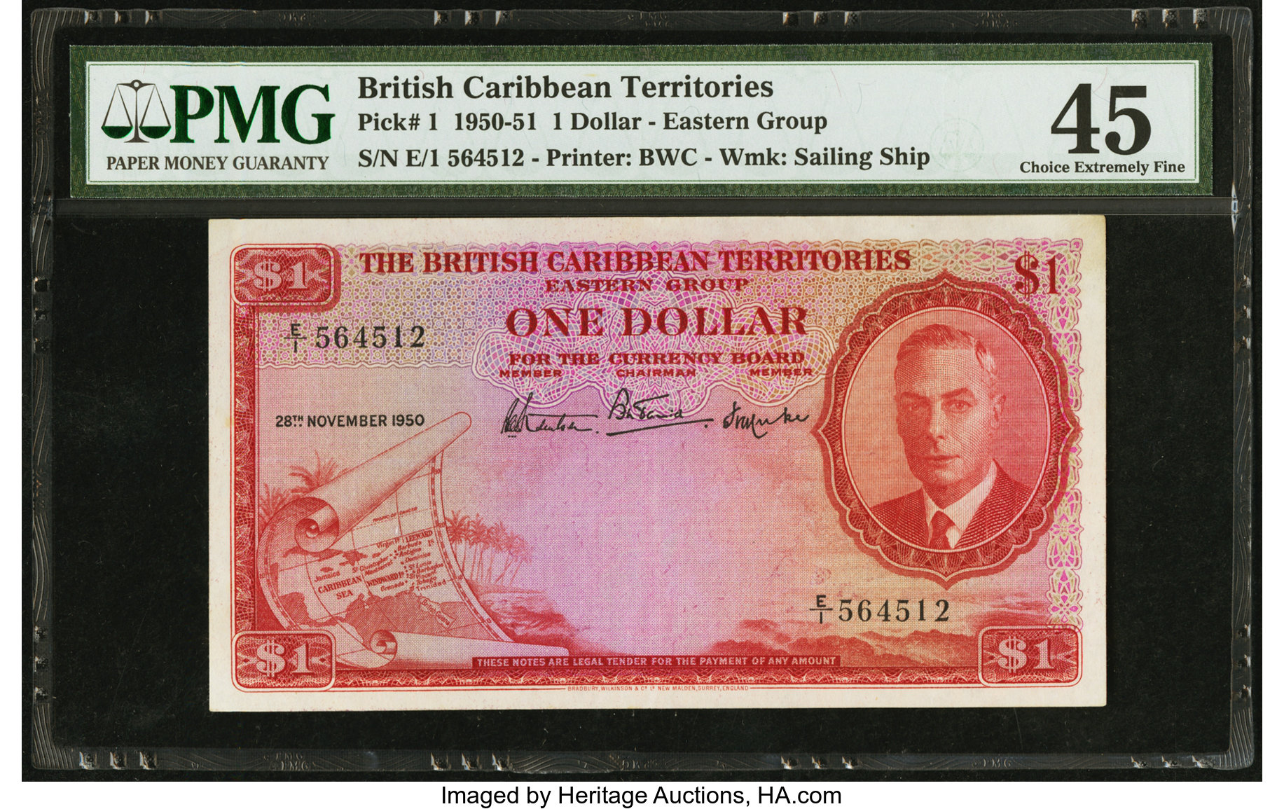 image for: British Caribbean Territories  1 dollar(B101as)