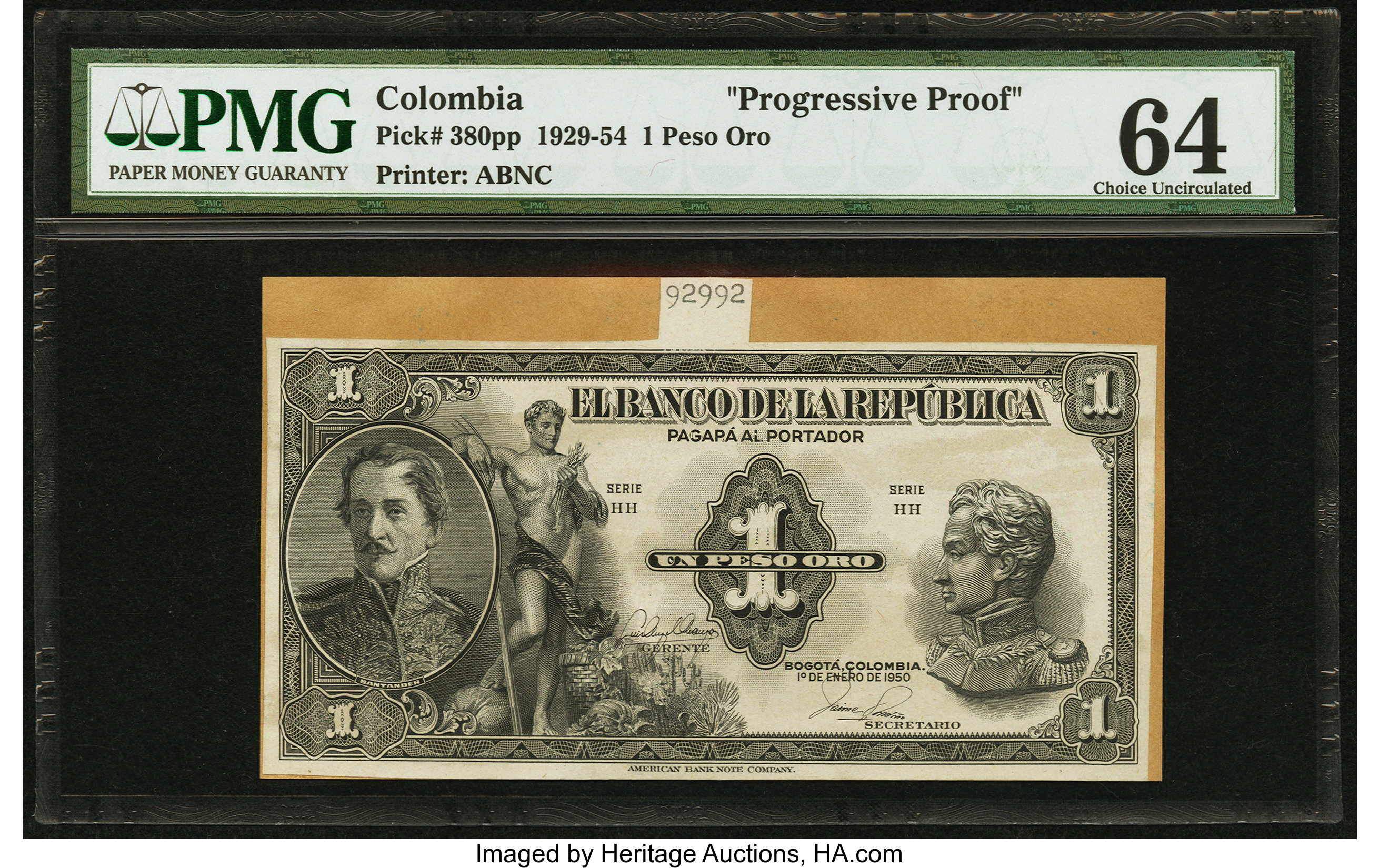 image for: Colombia  1 peso oro(B922es)