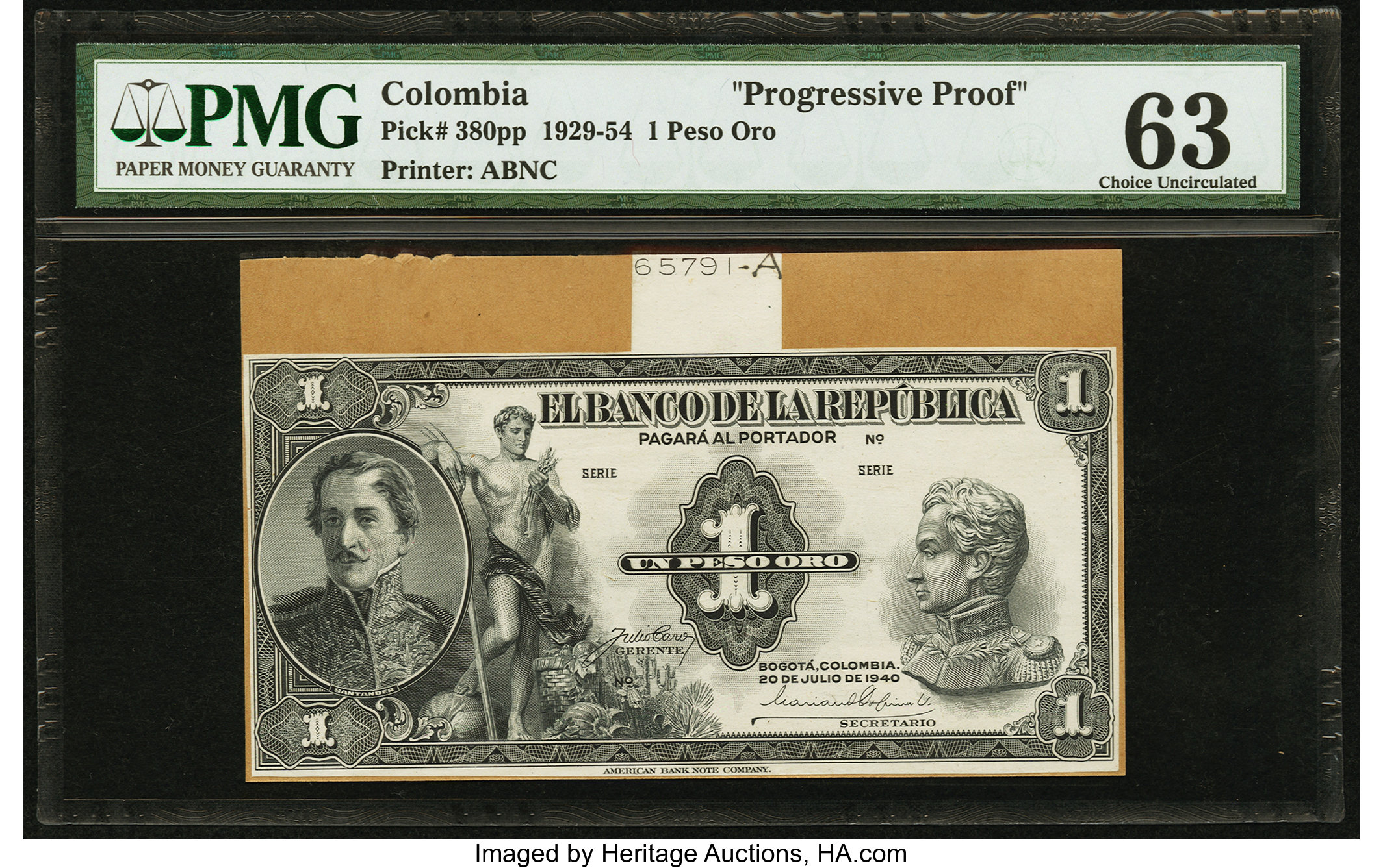 image for: Colombia  1 peso oro(B922as)