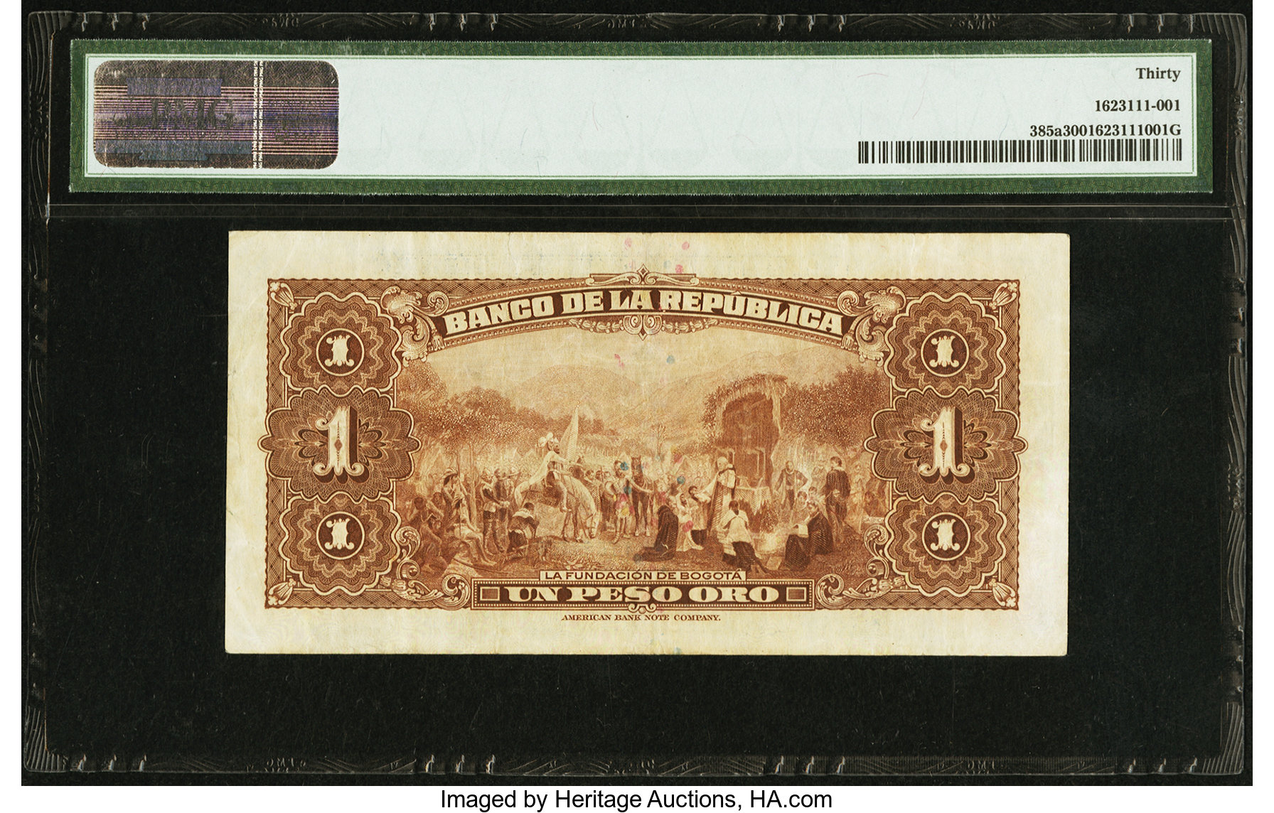 image for: Colombia  1 peso oro(B934a)